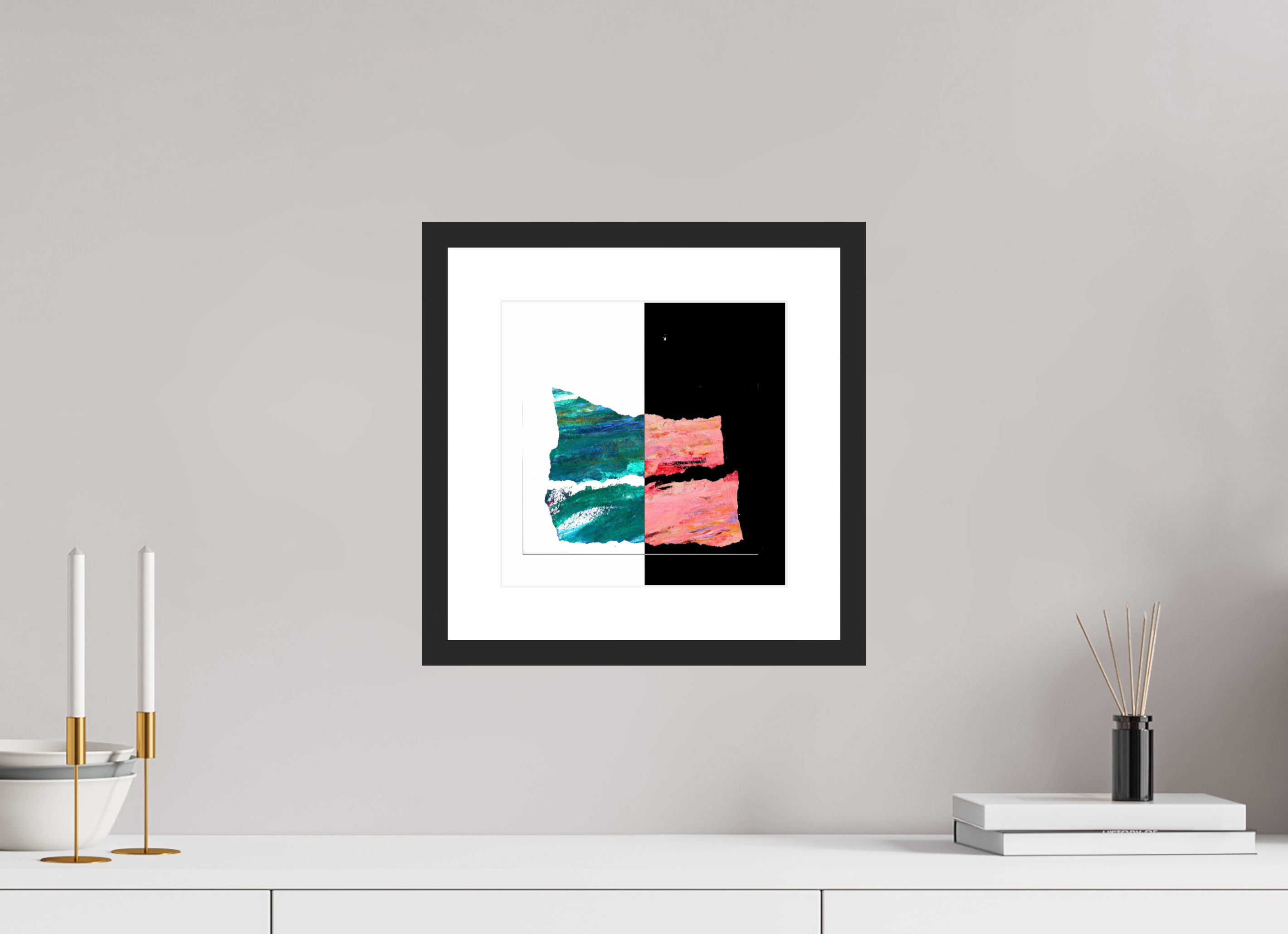 10 x 10″, Fuji Crystal Archive Print Framed (Black) Two Sides