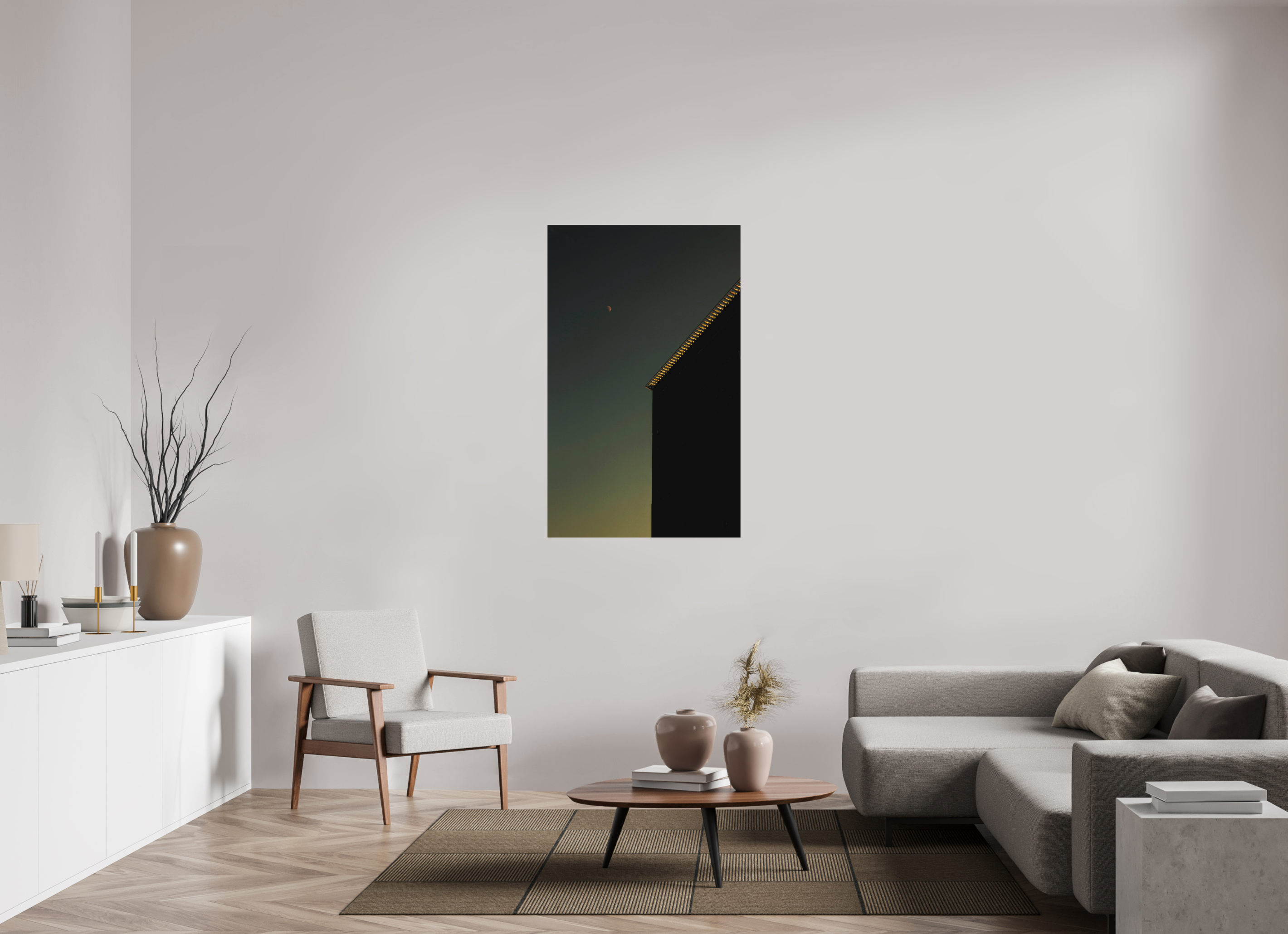31 x 50.2″, Direct Print on Forex Sweet Moon