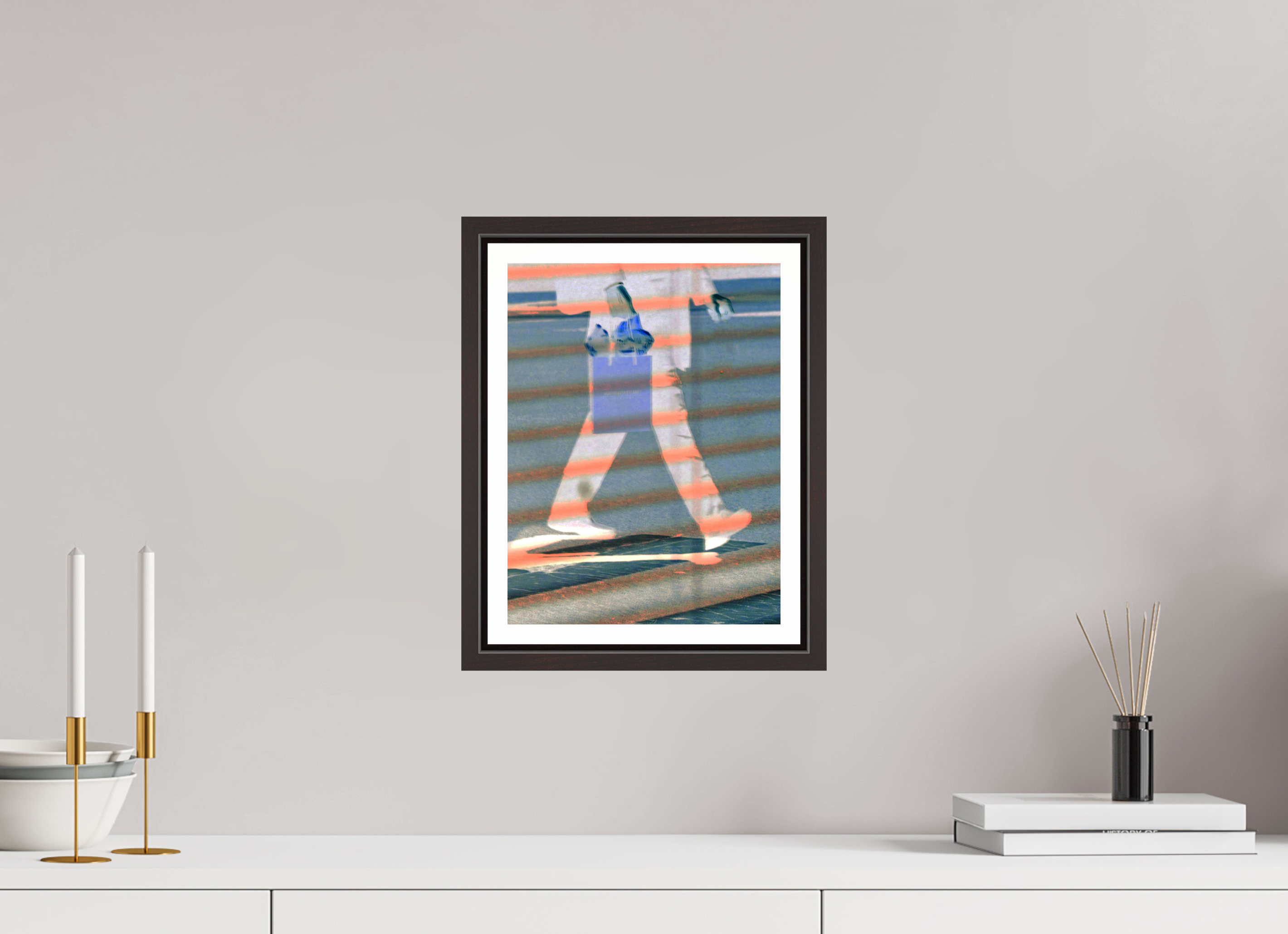 9 x 12″, Floater Frame (Alder Brown) Push