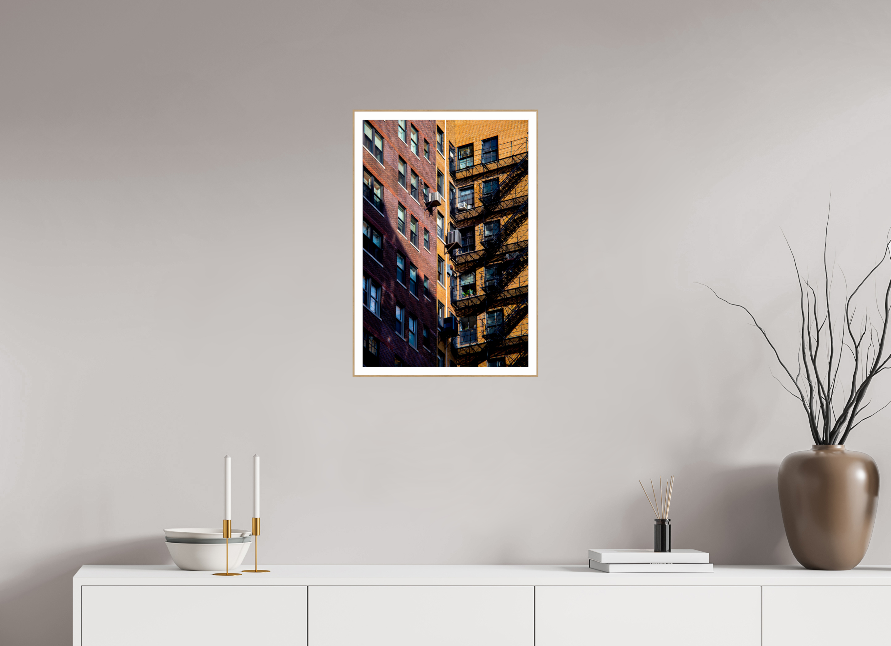 16 x 23.8″, Solid Wood ArtBox (Oak) City Escape