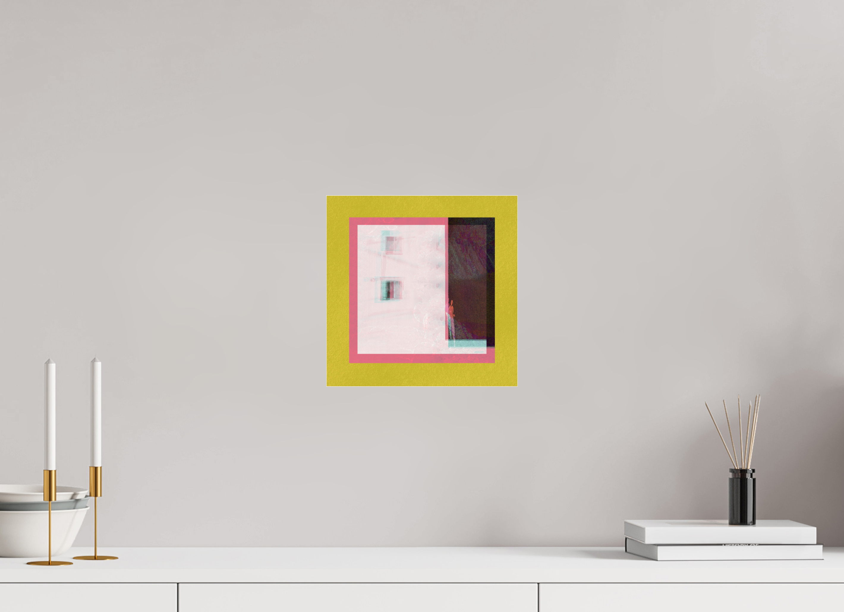 10 x 10″, Photo Print Under Acrylic Glass Corner Store