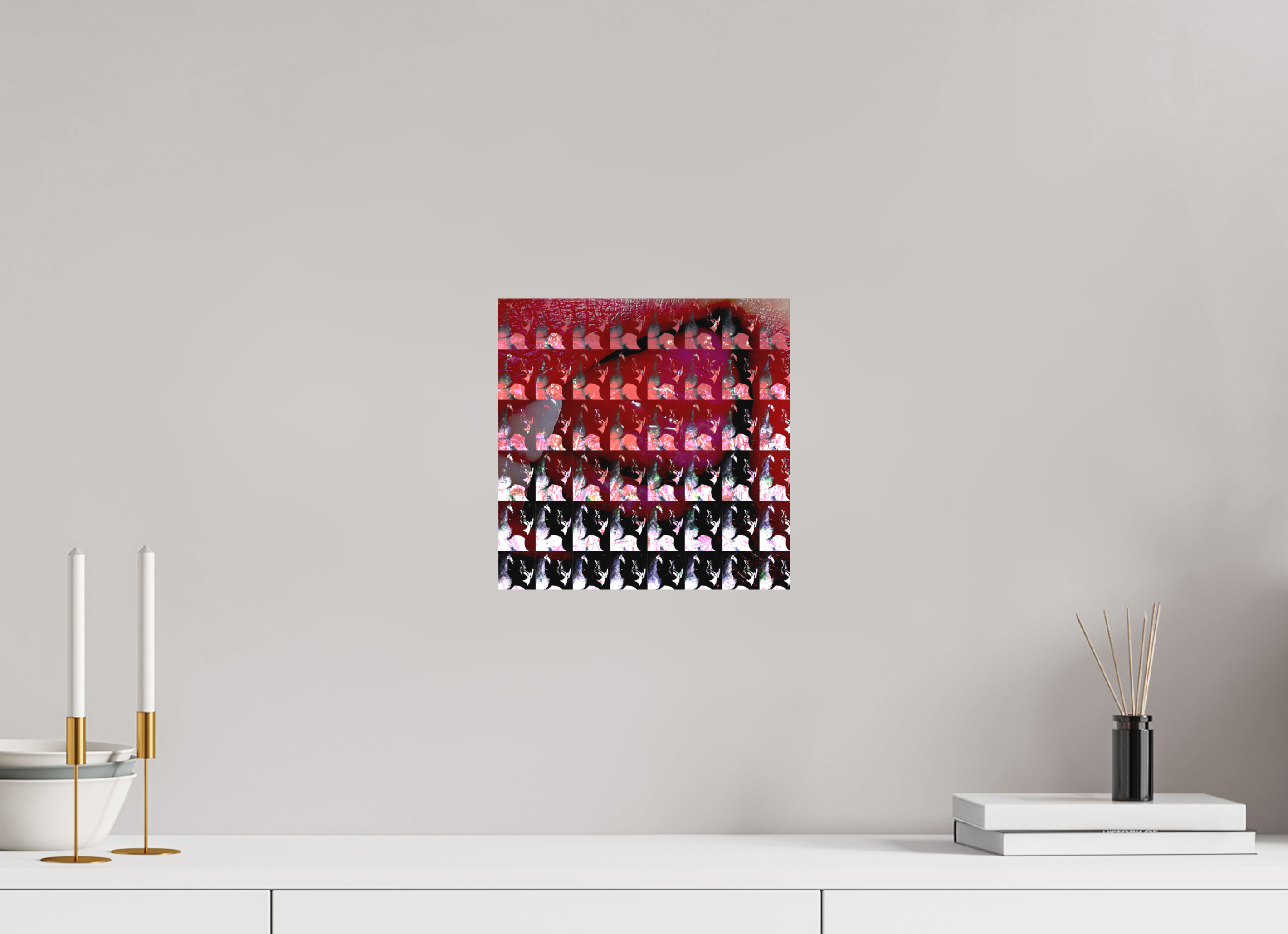 10 x 10″, Direct Print on Forex Lip Service