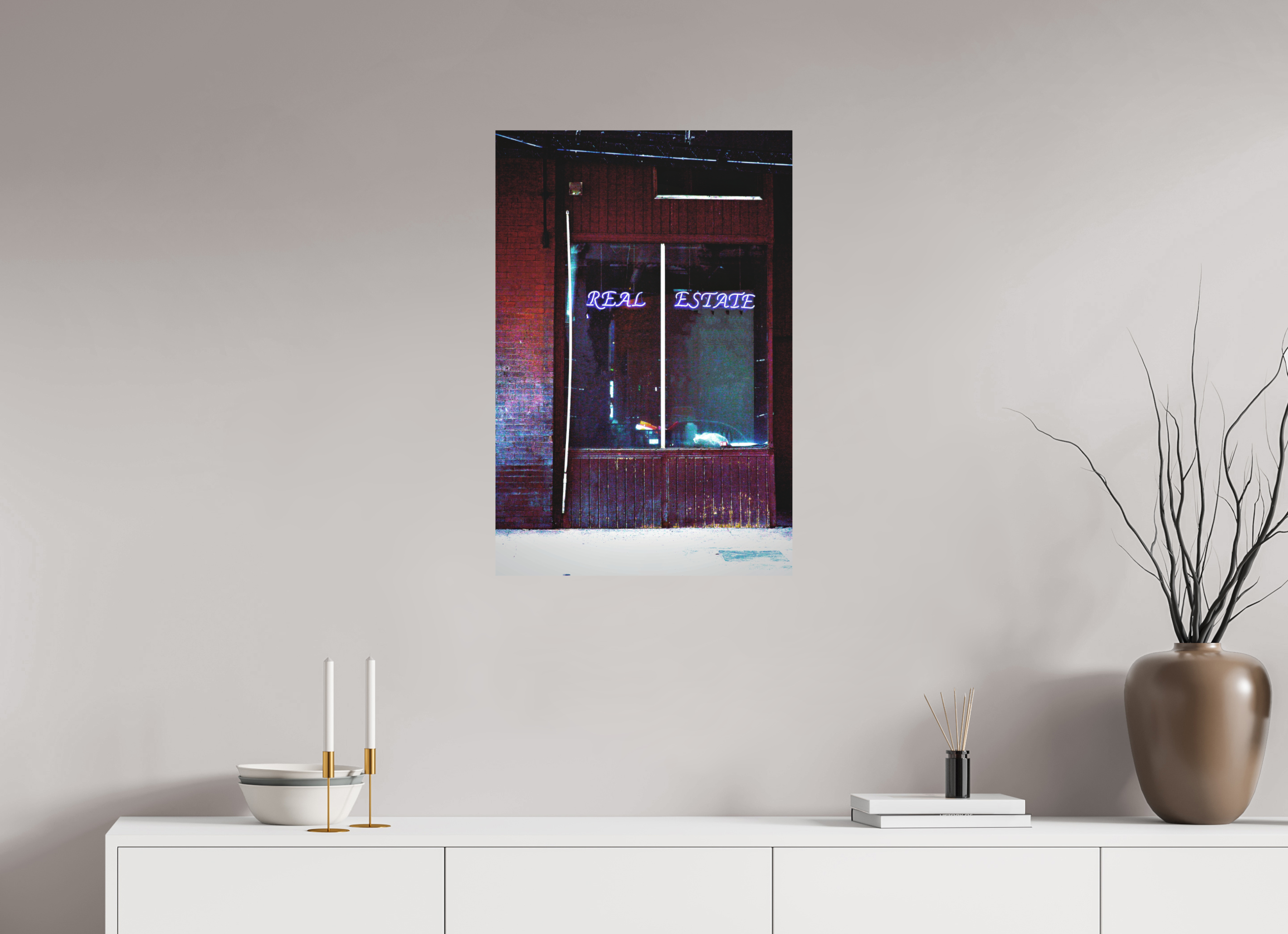 20 x 30″, Aluminum Dibond Real Estate