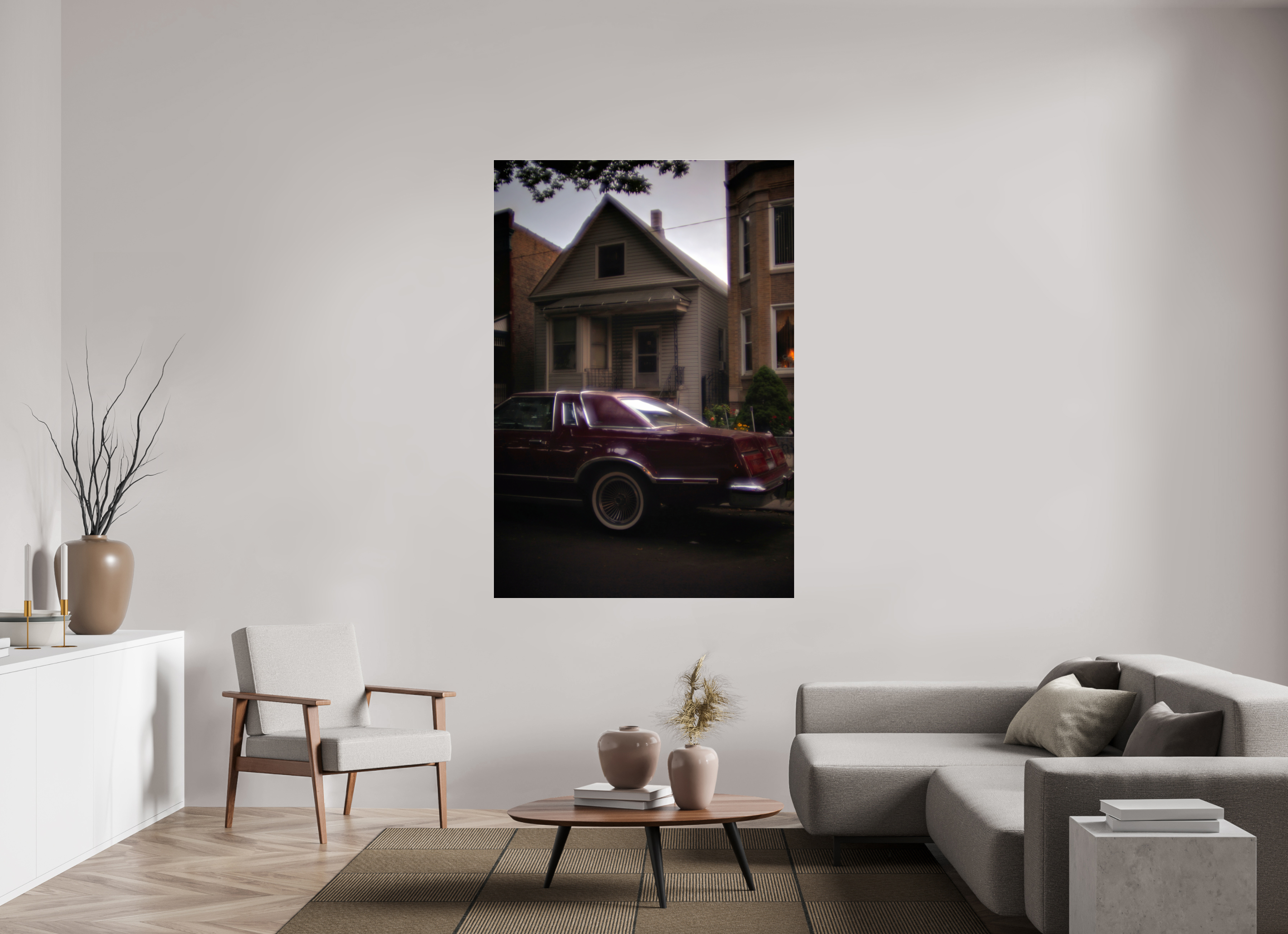 47 x 68.6″, Photo Print Under Acrylic Glass 70s Glow