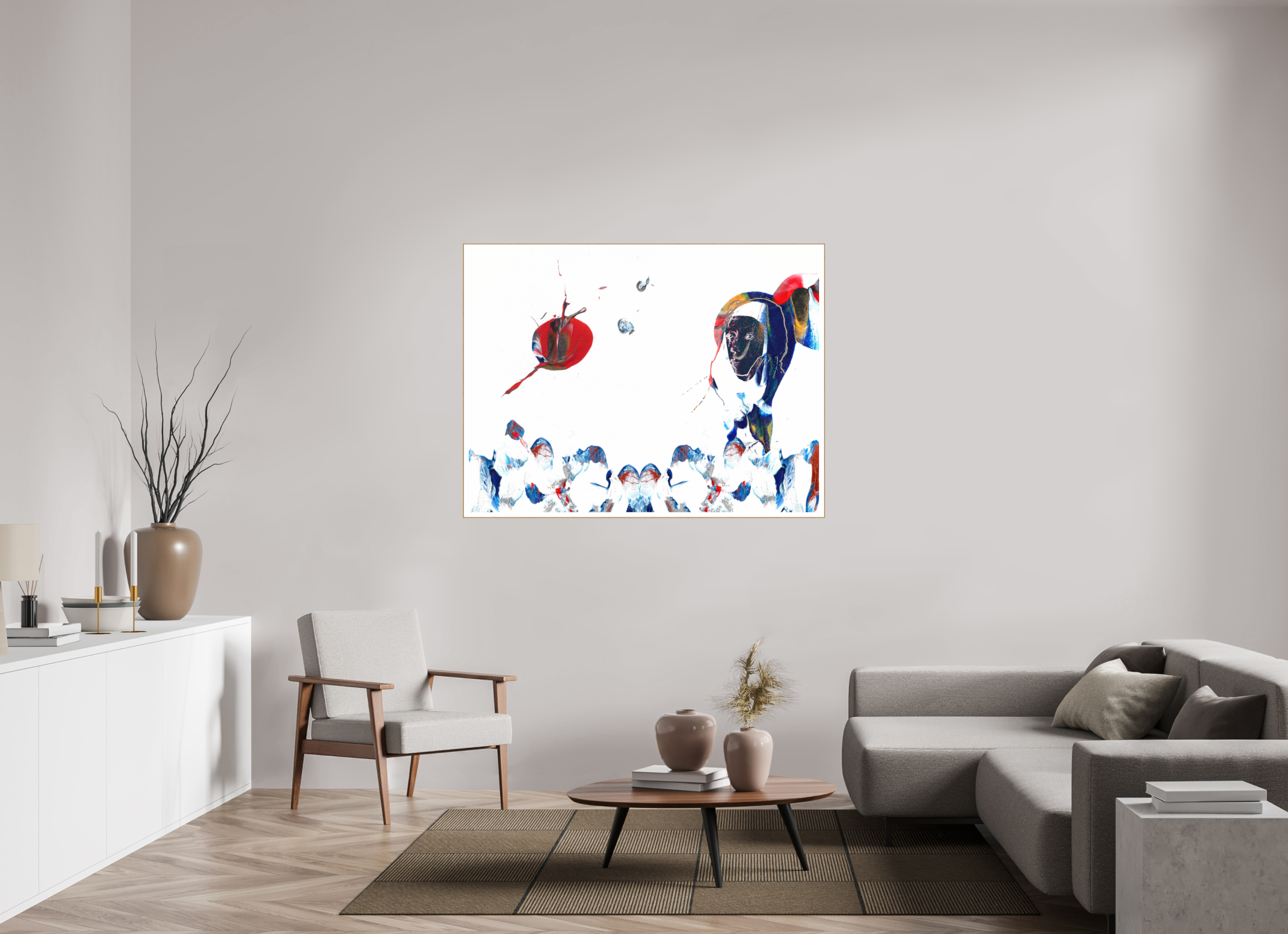56 x 42″, Solid Wood ArtBox (Oak) Her View Of The World