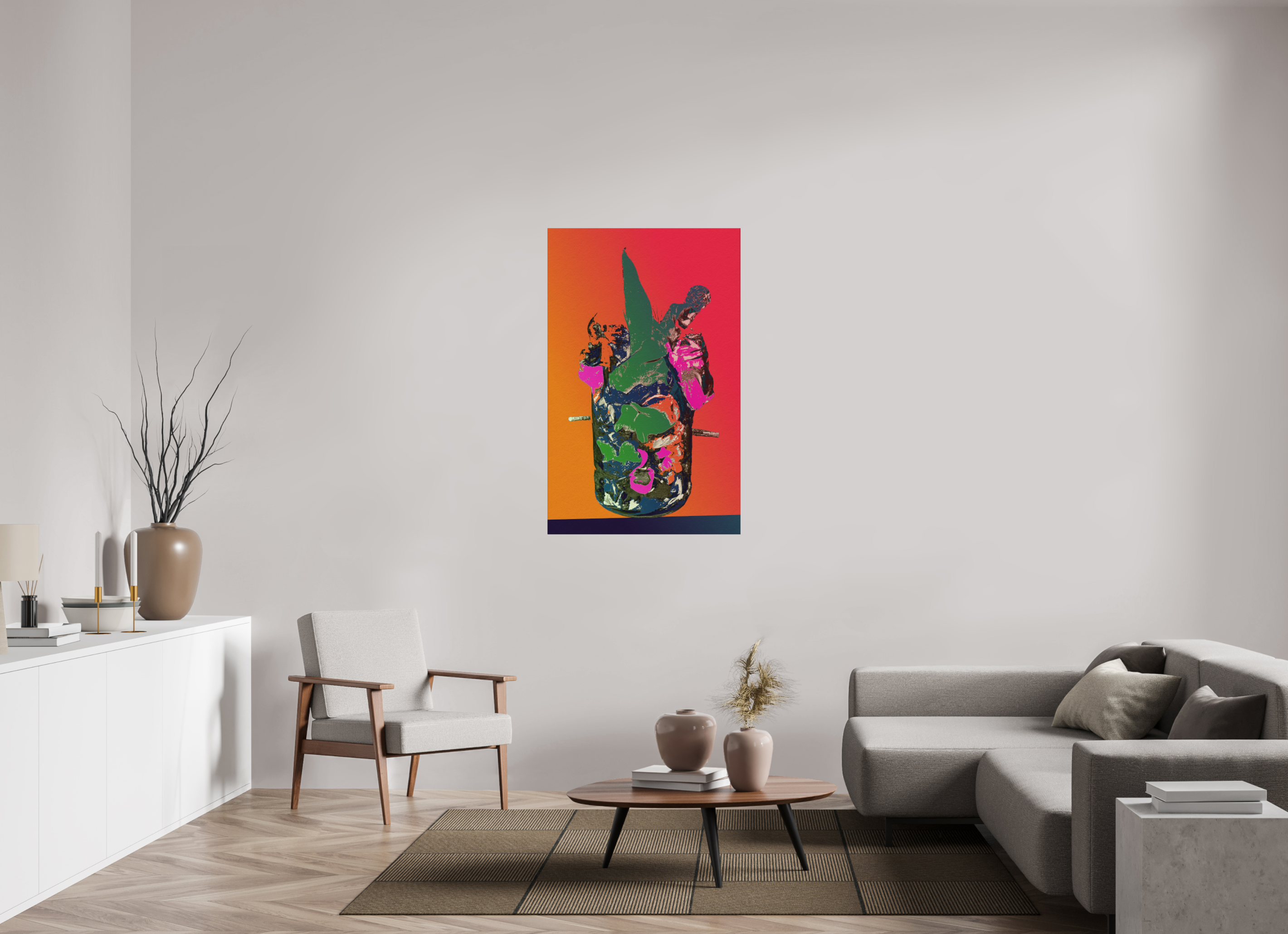 31 x 49.2″, Direct Print on Forex Pop Vase 2
