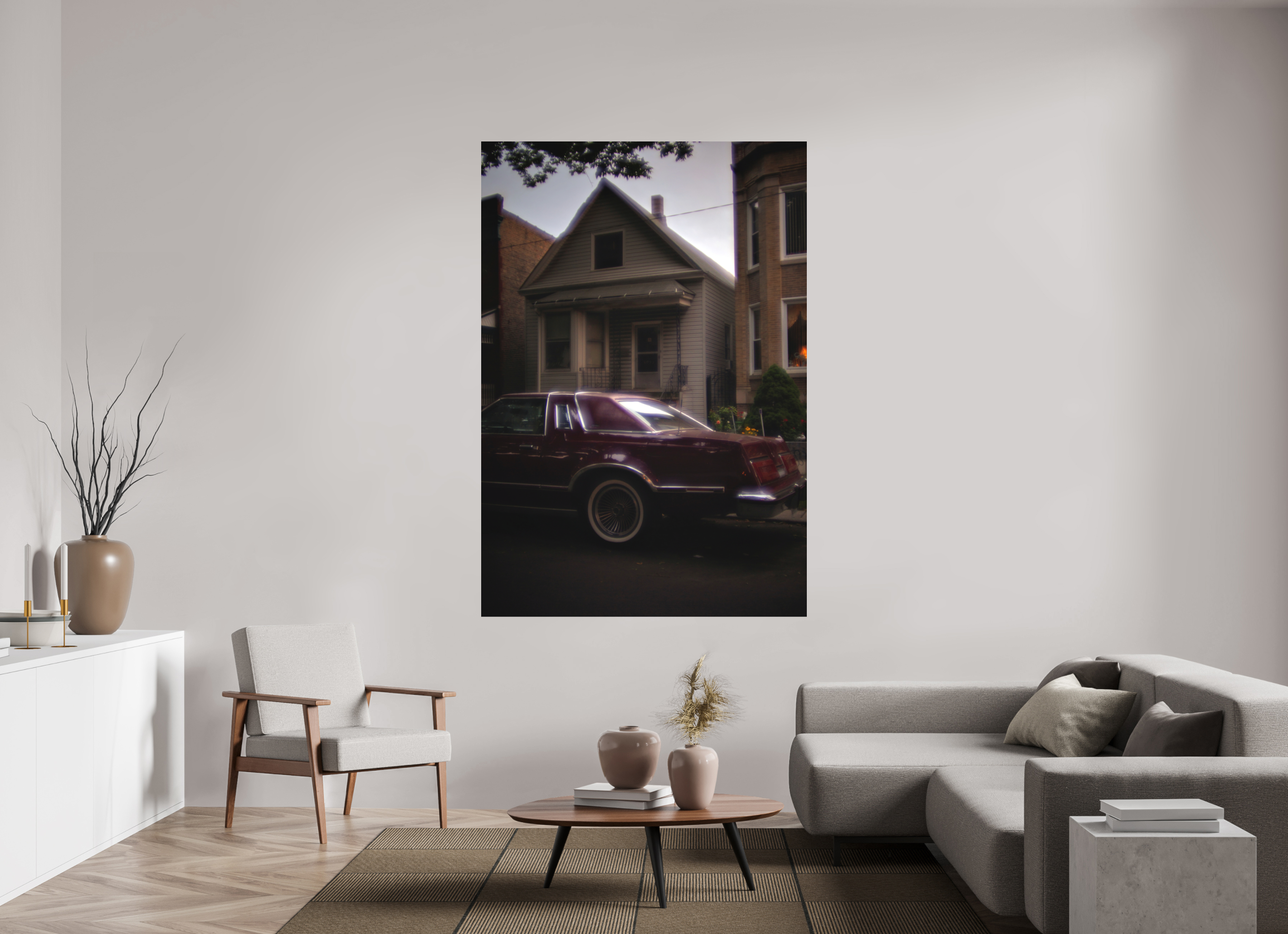 51 x 74.4″, Aluminum Dibond 70s Glow