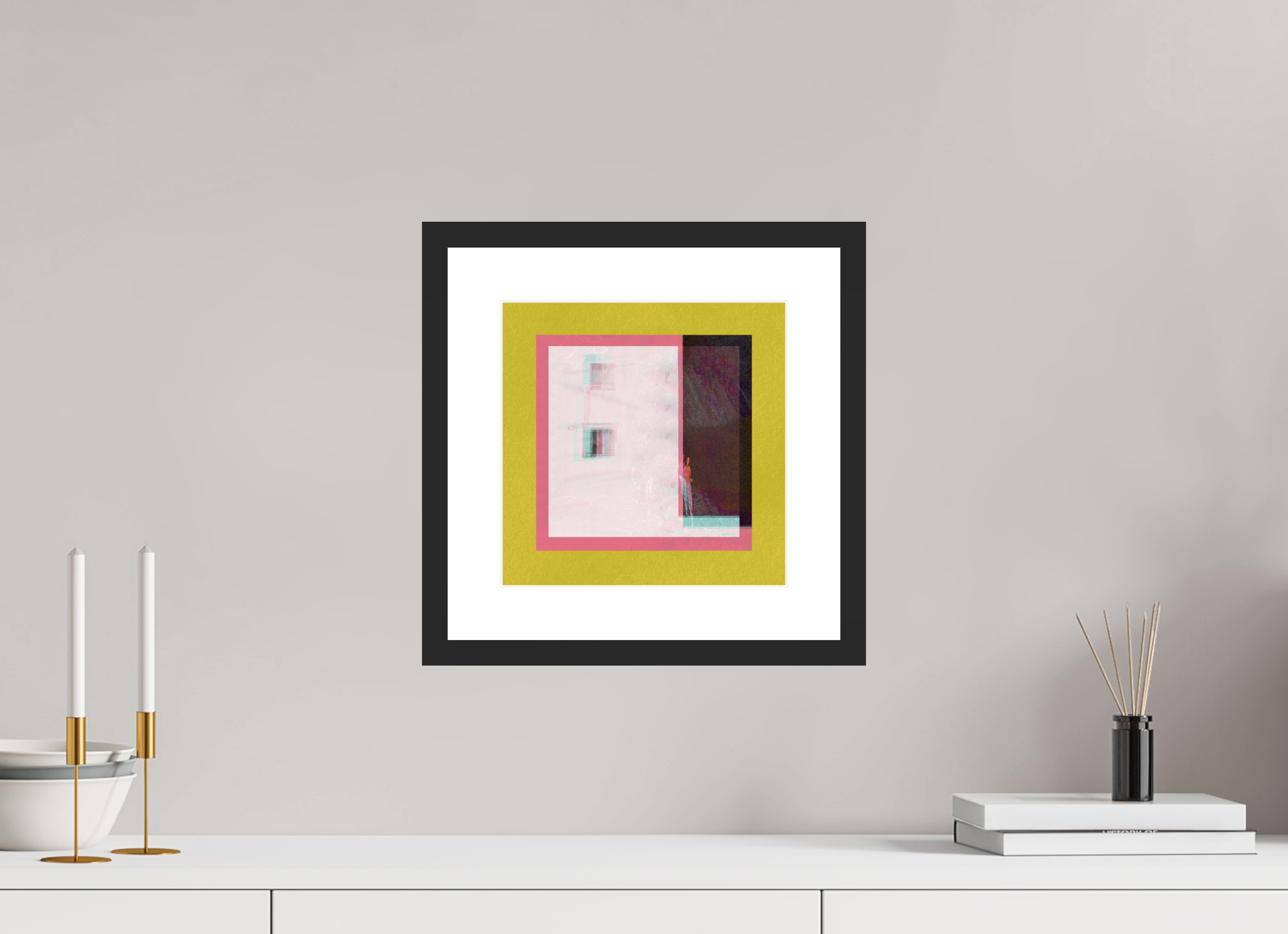 10 x 10″, Framed #1 Corner Store