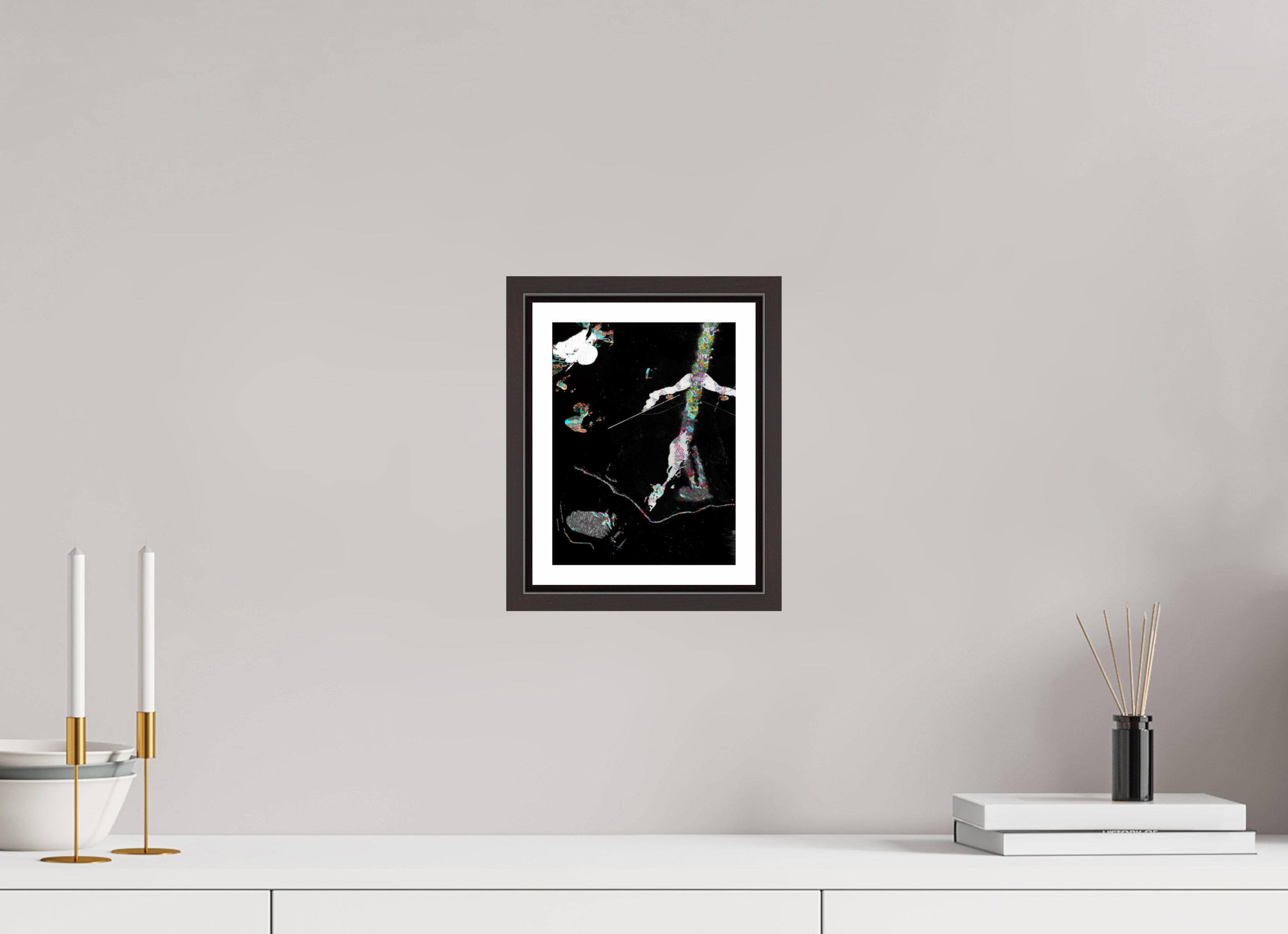 6 x 8″, Floater Frame (Alder Brown) Taking A Stroll