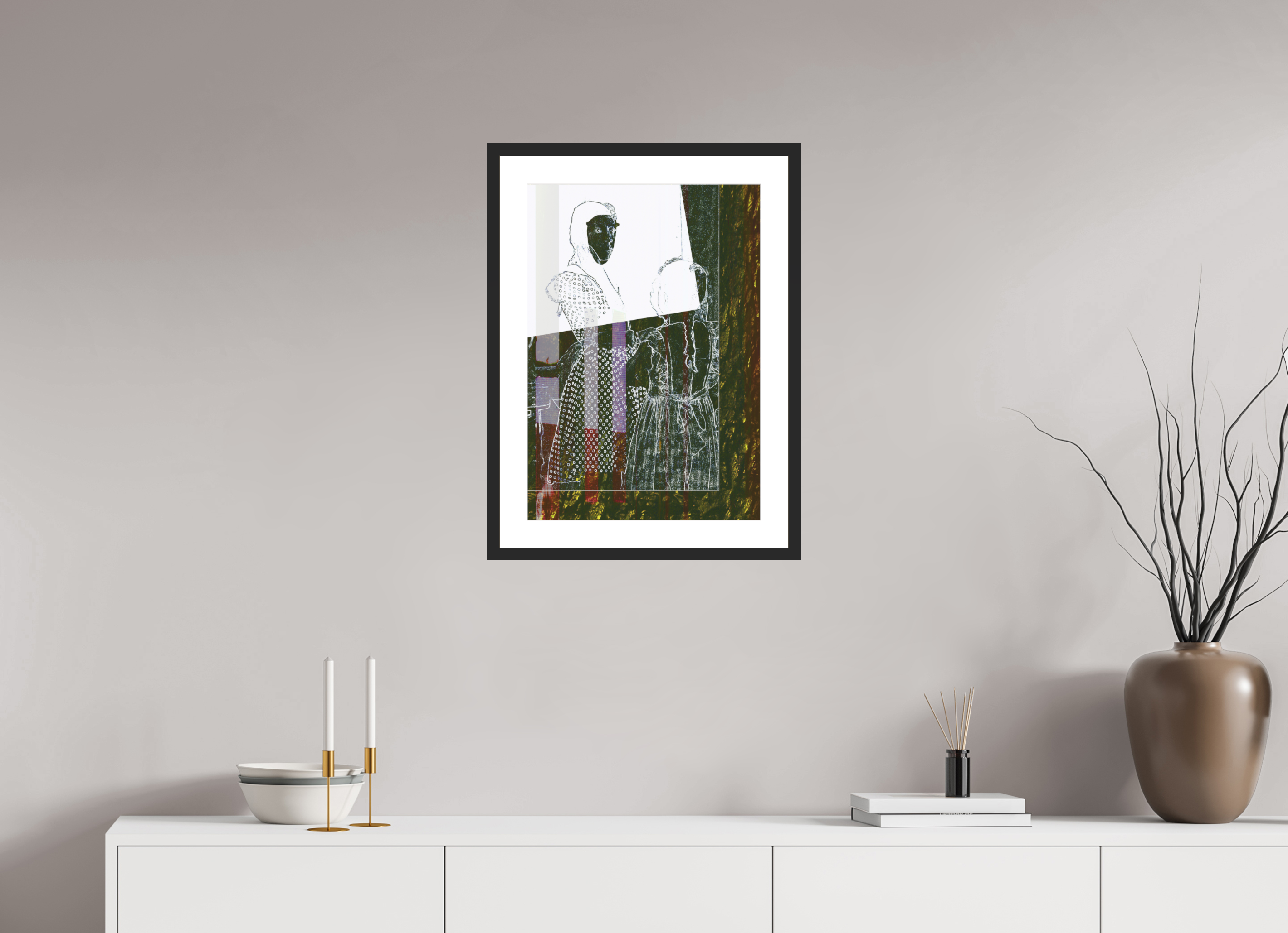 16 x 22.9″, Fuji Crystal Archive Print Framed (Black) Motherly