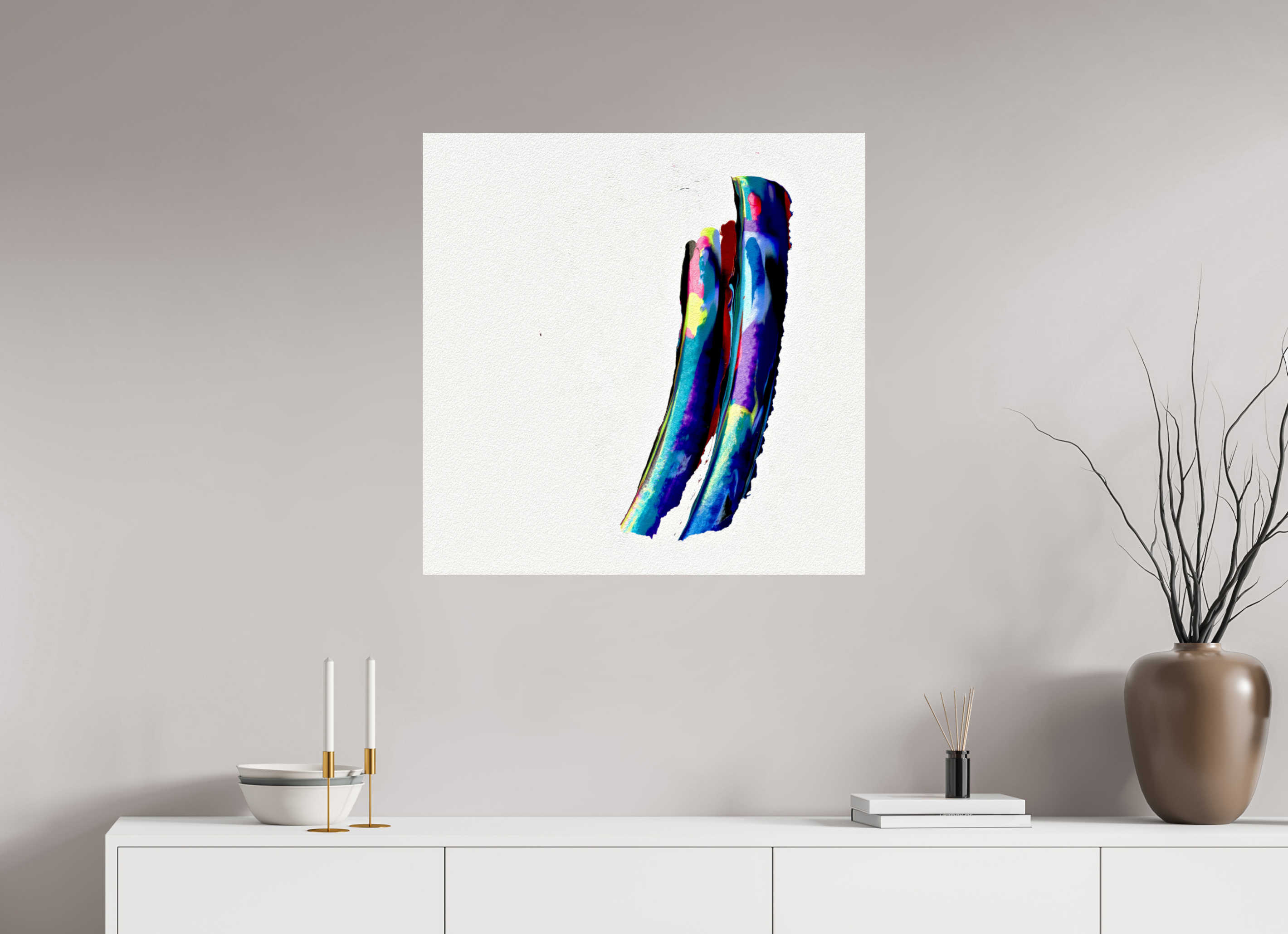 30 x 30″, Fine Art Print 2 Fish