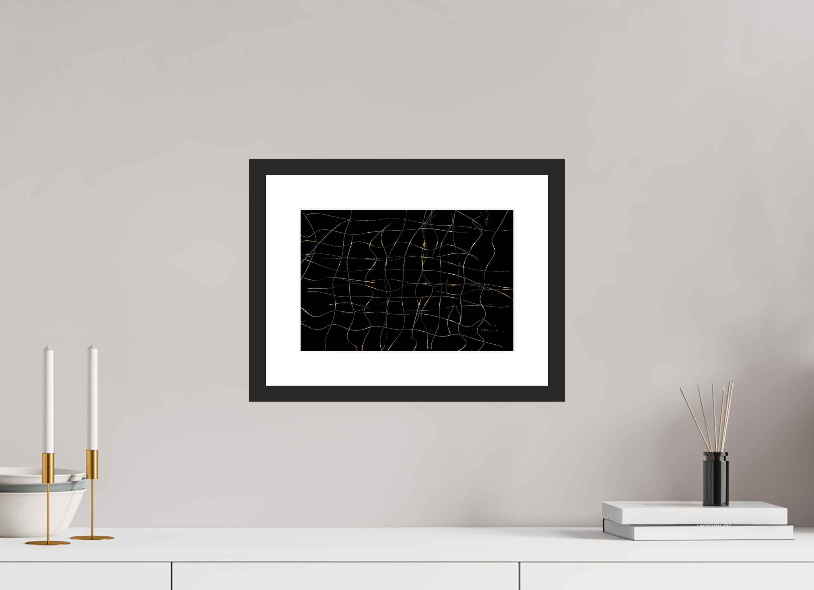 11.9 x 8″, Framed #1 snakes