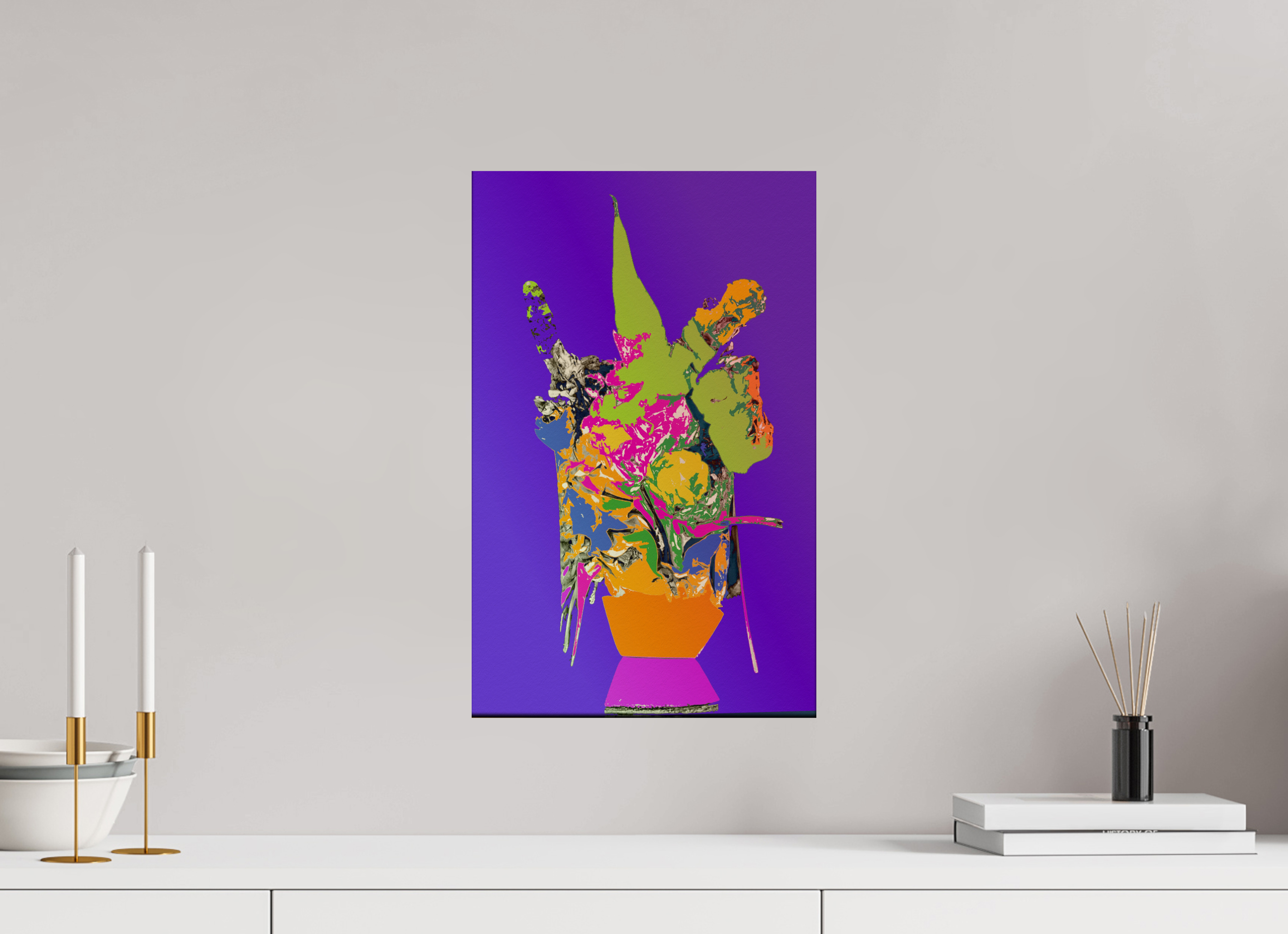 12 x 19.1″, Fine Art Print pop vase #1