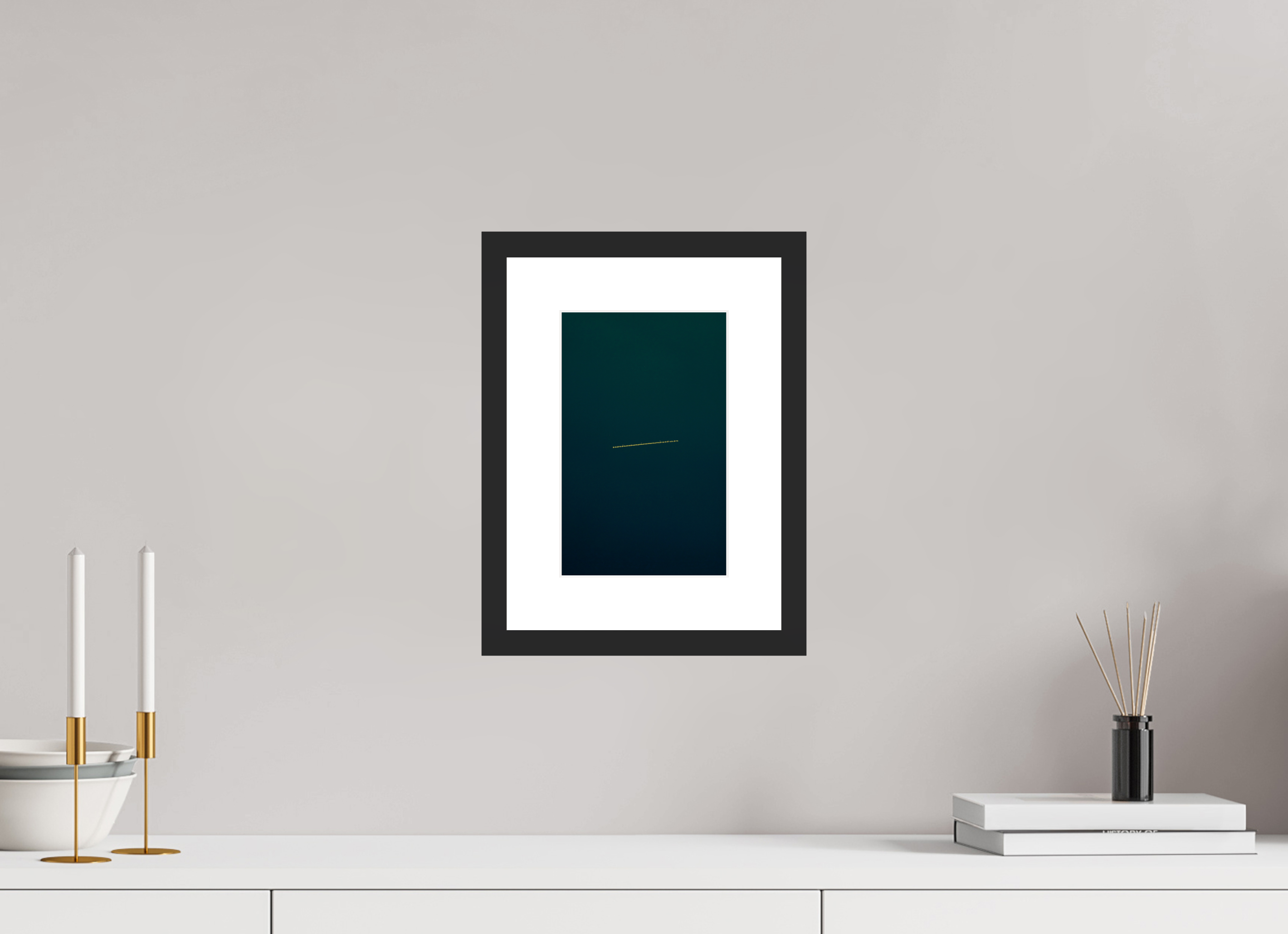 6 x 9.3″, Fuji Crystal Archive Print Framed (Black) UFO