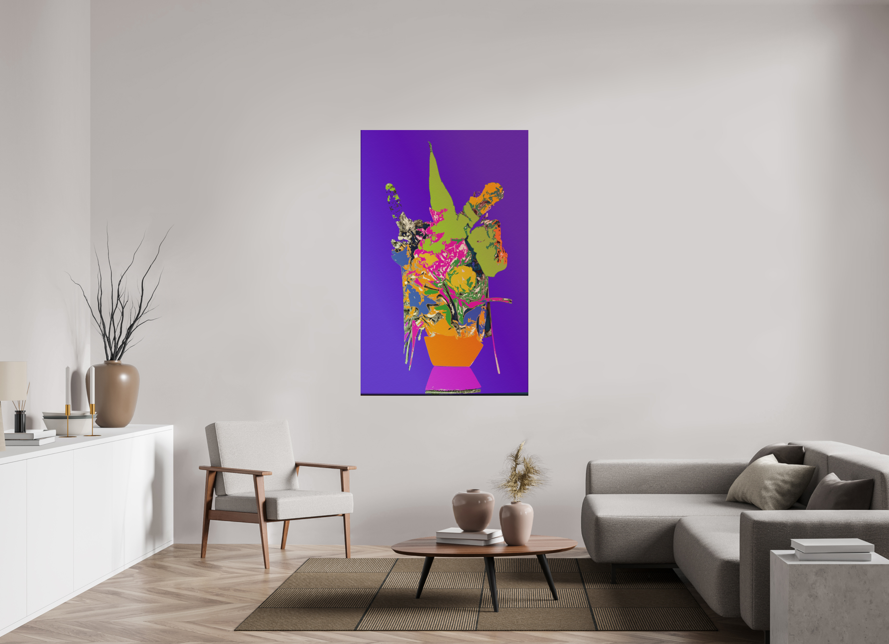39 x 61.9″, Direct Print on Forex Pop Vase 1