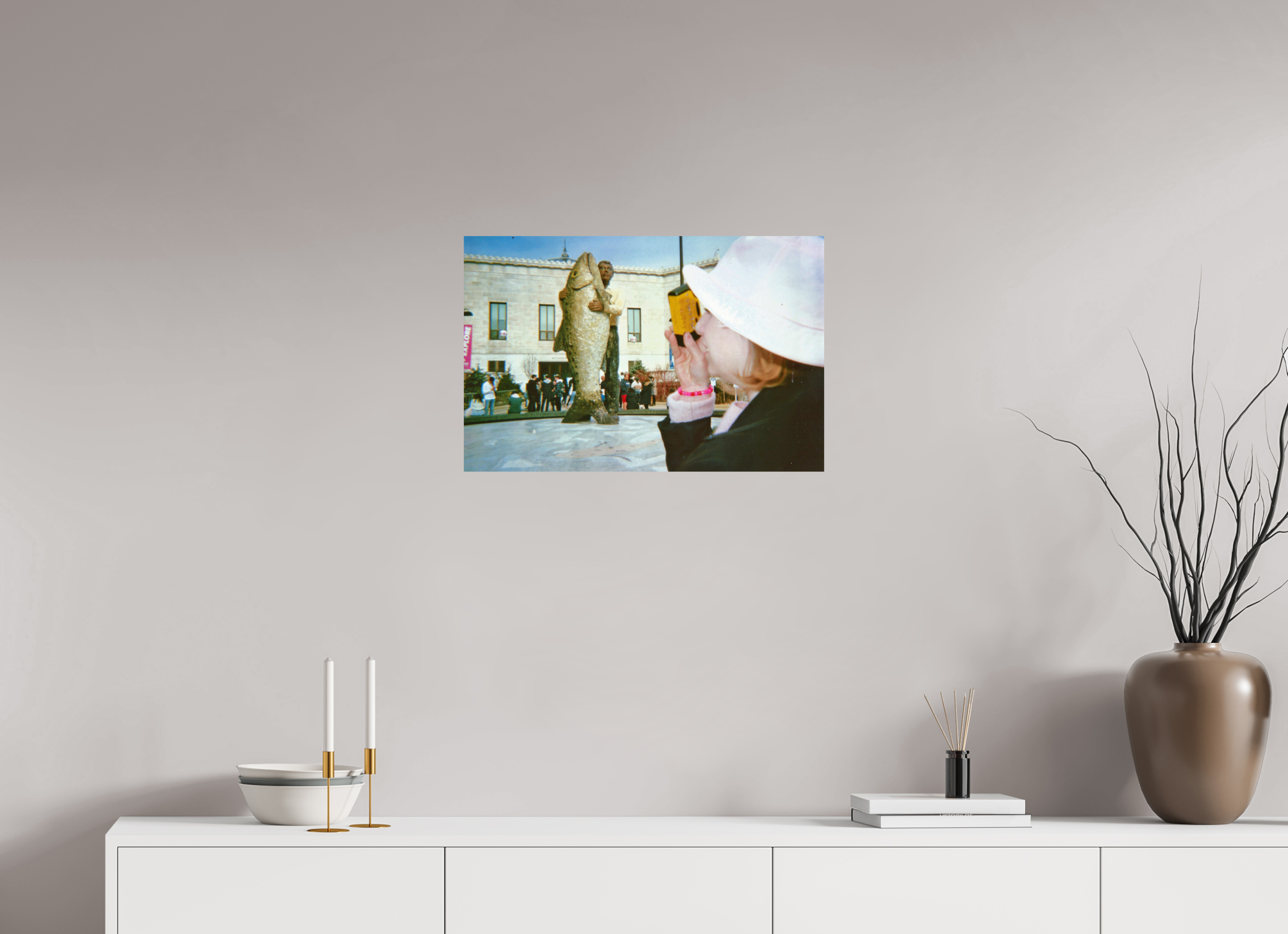 24.4 x 16″, Fine Art Print Hello Fish Man