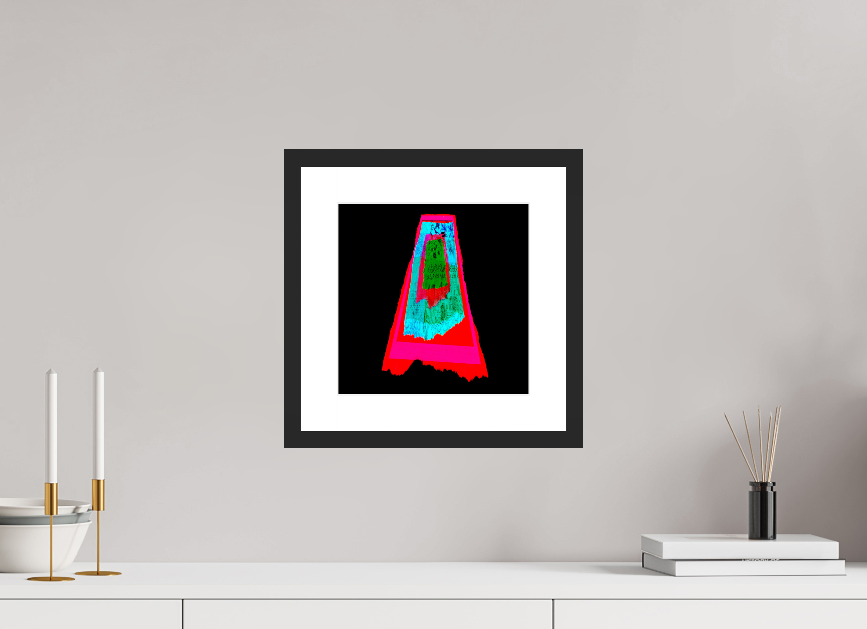 10 x 10″, Fuji Crystal Archive Print Framed (Black) Drip 001