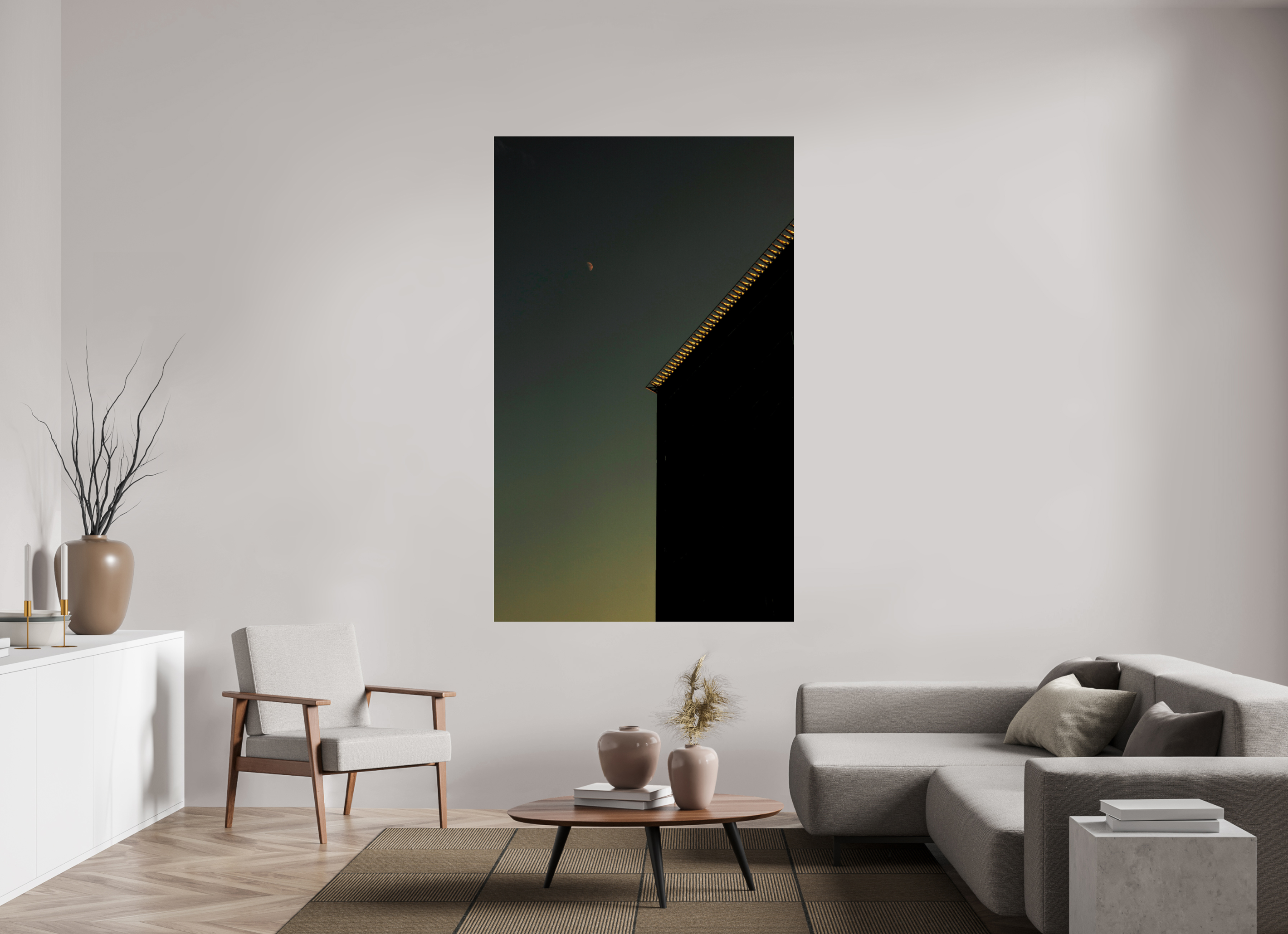 47 x 76.1″, Photo Print Under Acrylic Glass Sweet Moon