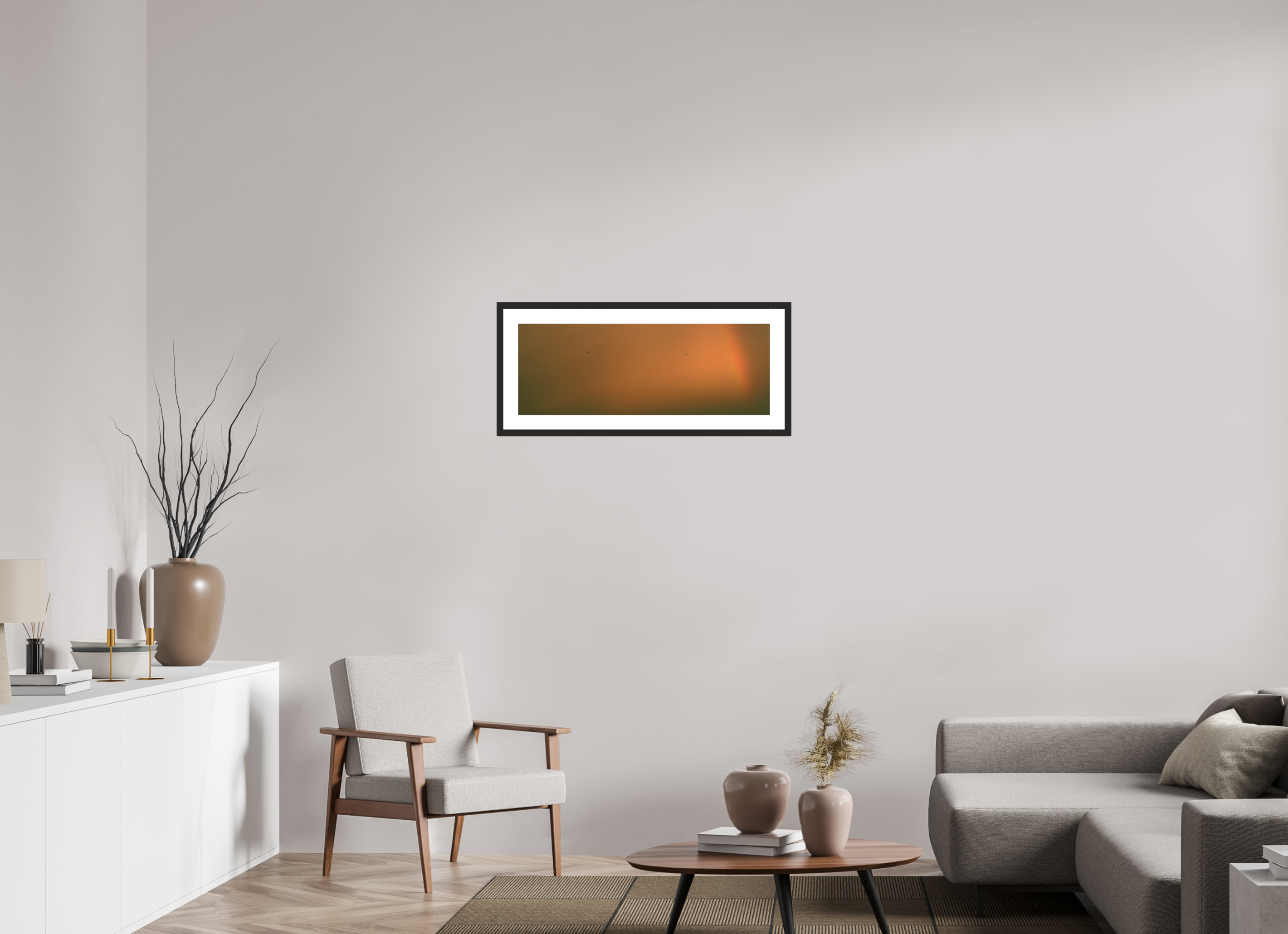 32.4 x 12″, Fuji Crystal Archive Print Framed (Black) Rainbow