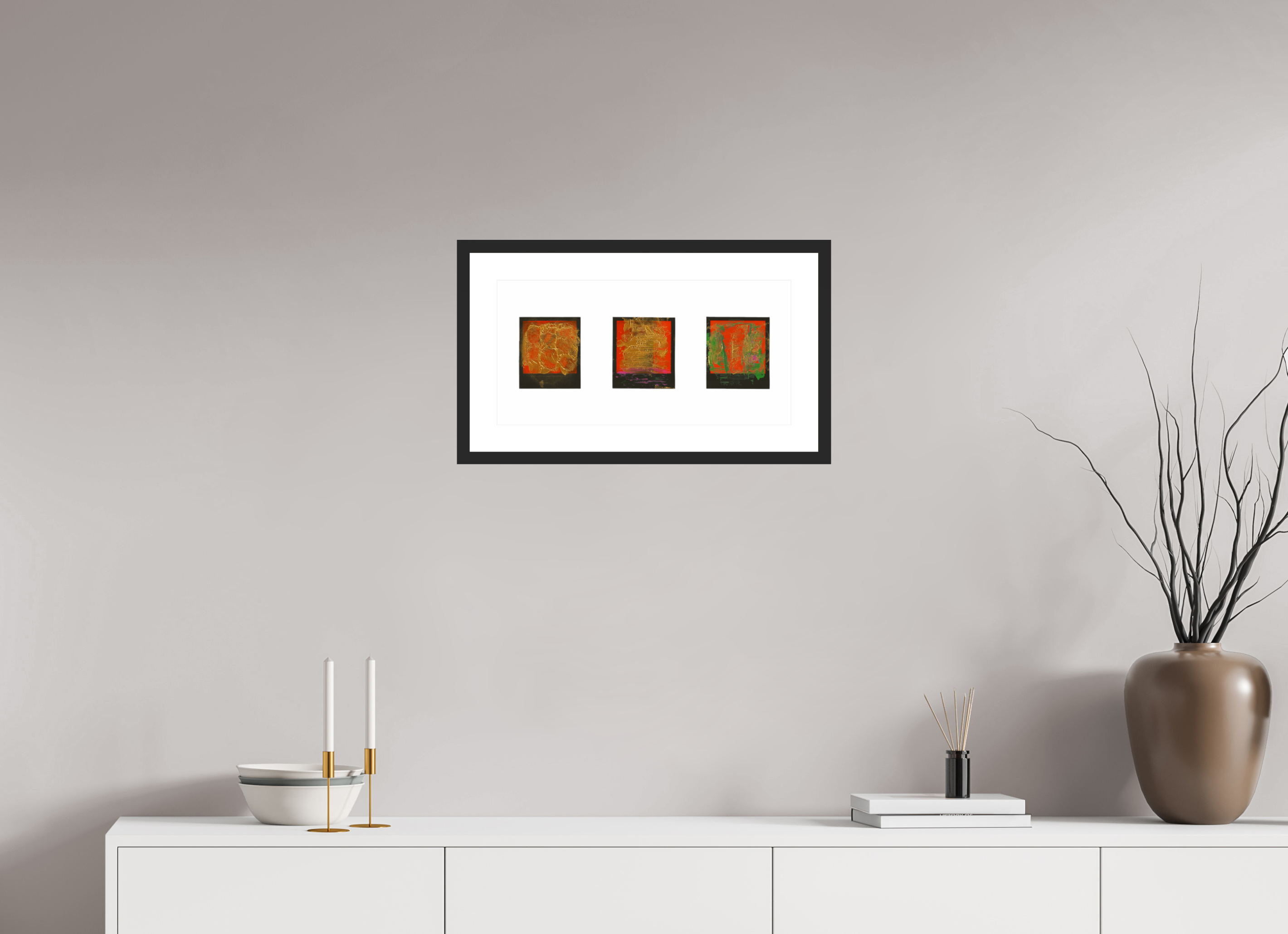 20 x 10″, Fuji Crystal Archive Print Framed (Black) Polaroids