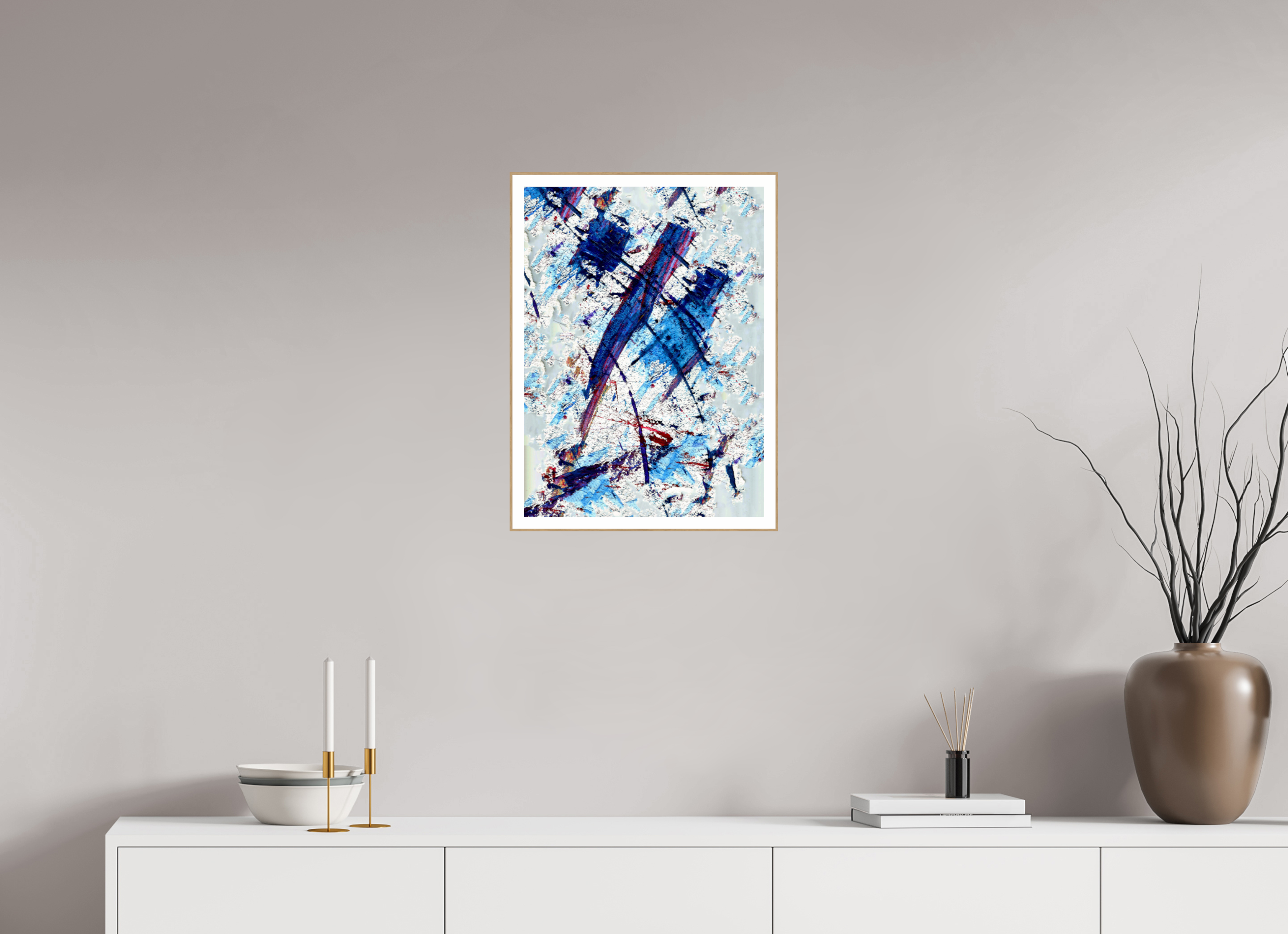 16 x 22″, Solid Wood ArtBox (Oak) Blue Note