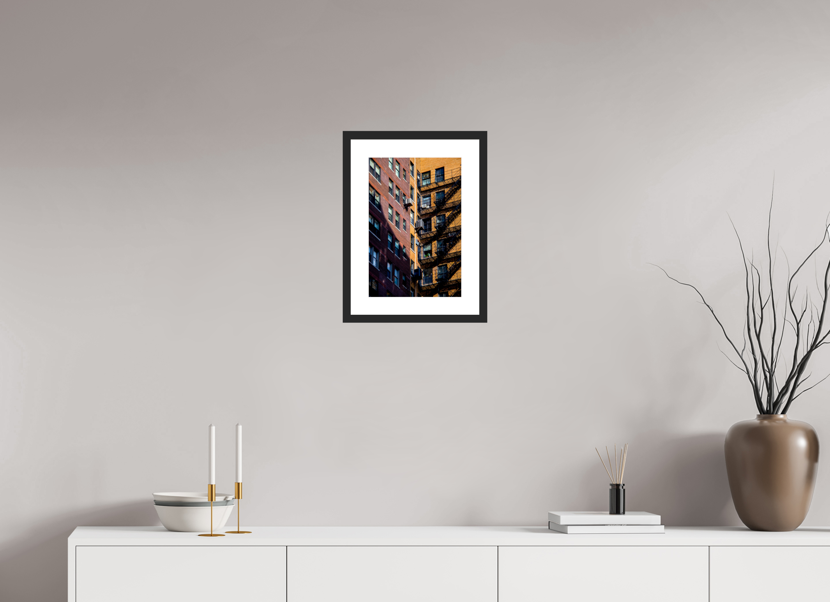 10 x 14.9″, Fuji Crystal Archive Print Framed (Black) City Escape