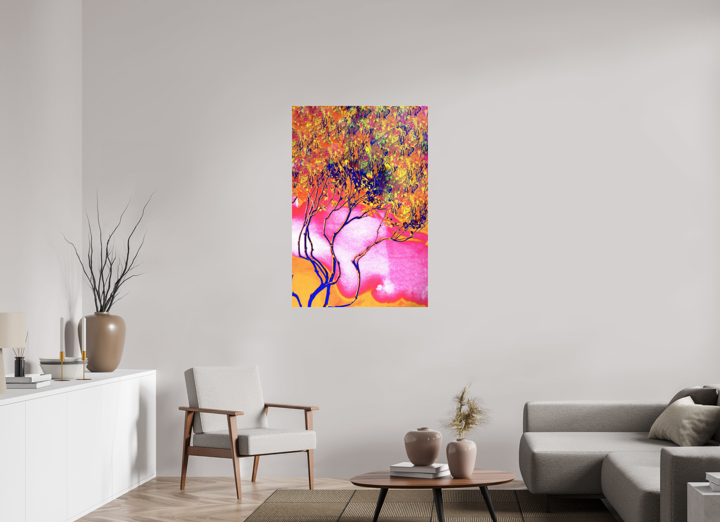 31 x 45.9″, Photo Print Under Acrylic Glass Burning Bush