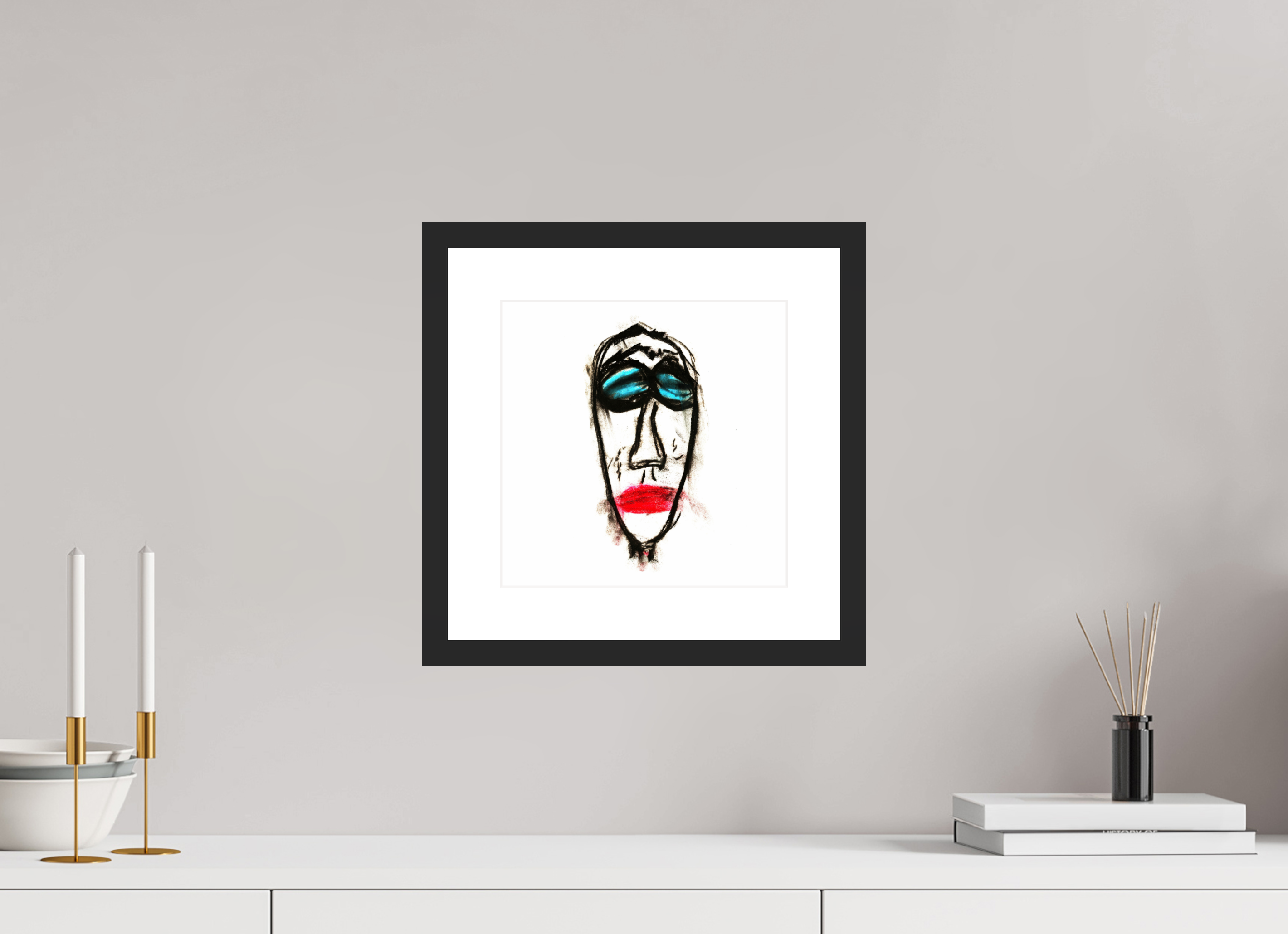 10 x 10″, Fuji Crystal Archive Print Framed (Black) Mr. Everybody