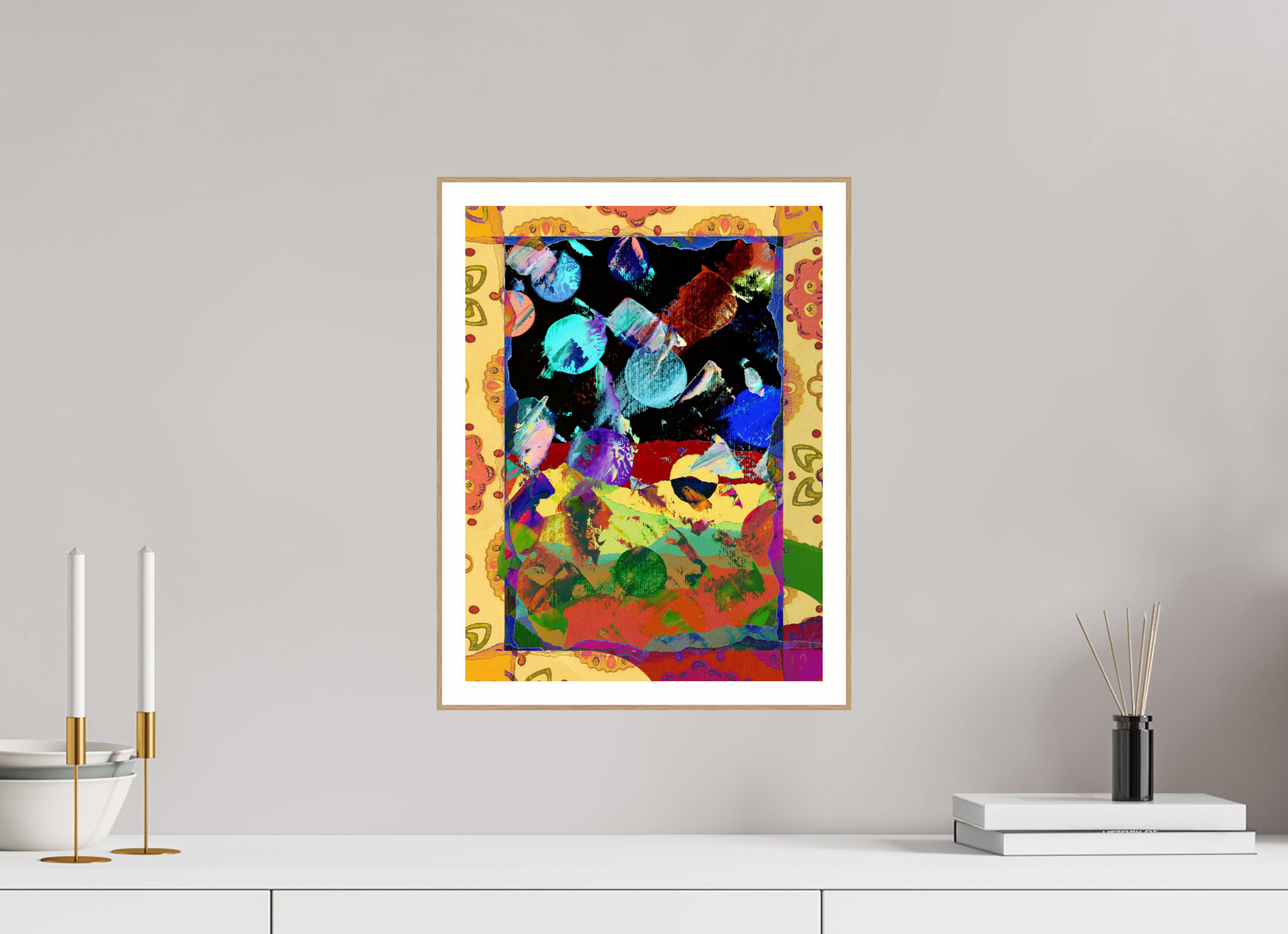 12 x 16″, Solid Wood ArtBox (Oak) space paper