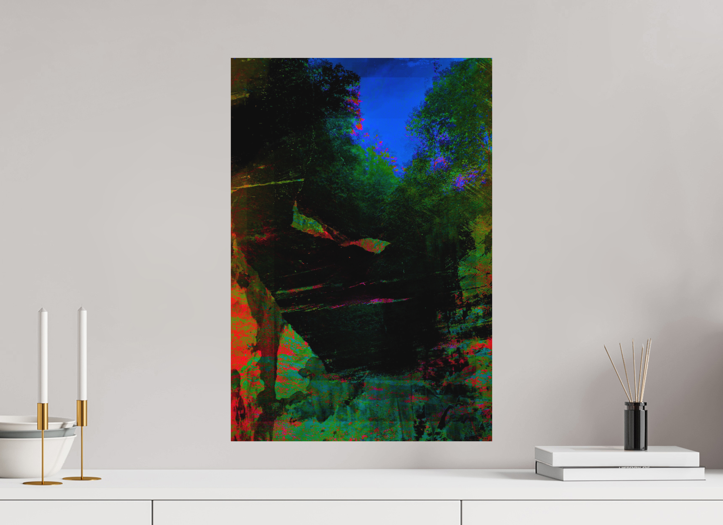 16 x 23.4″, Direct Print on Forex greens