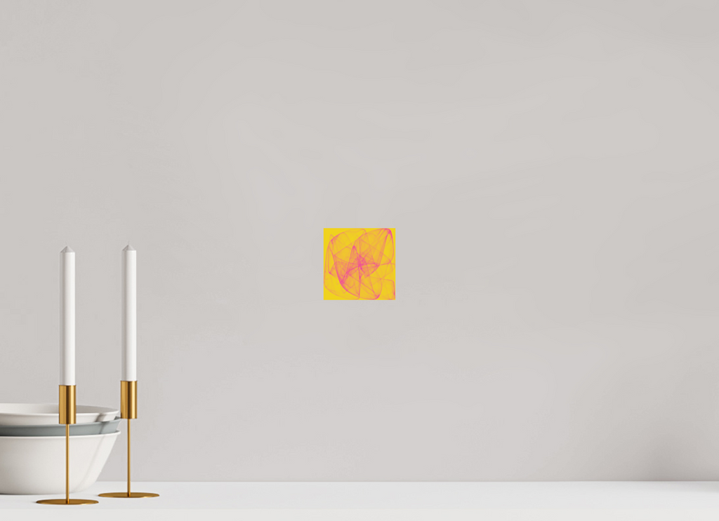 4 x 4″, Fine Art Print Yellow Stuff
