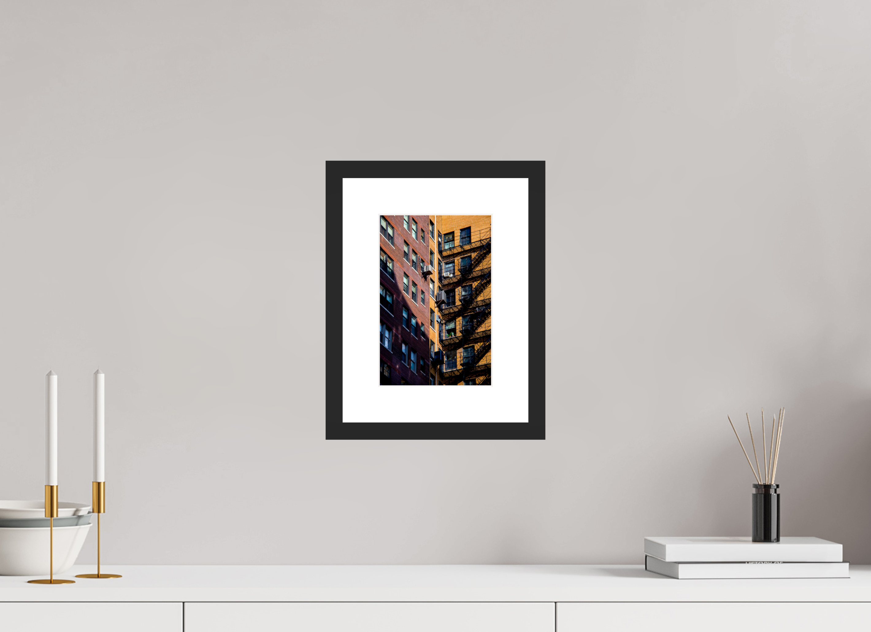 6 x 8.9″, Fuji Crystal Archive Print Framed (Black) City Escape