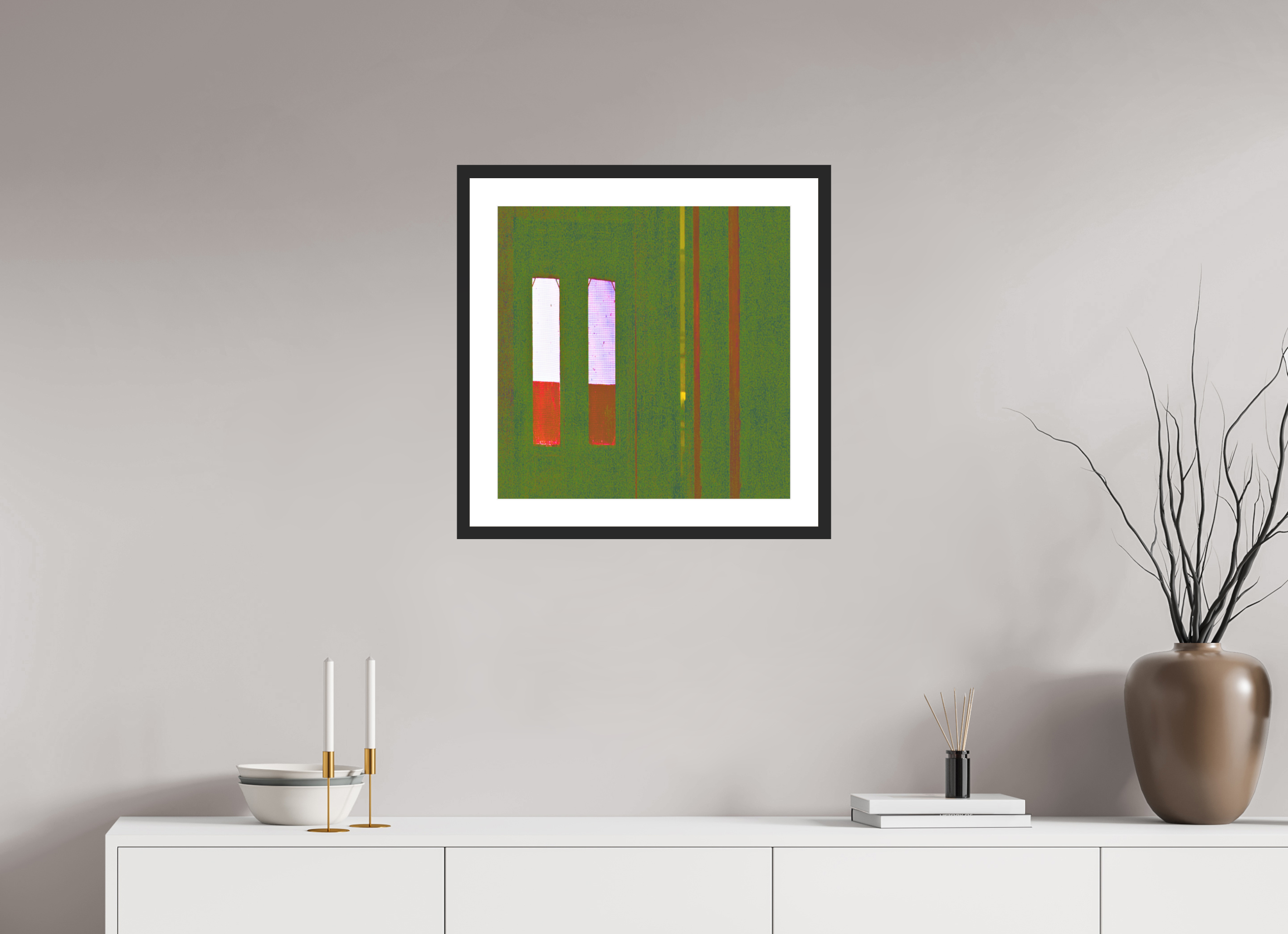 20 x 20″, Fuji Crystal Archive Print Framed (Black) Cigarettes