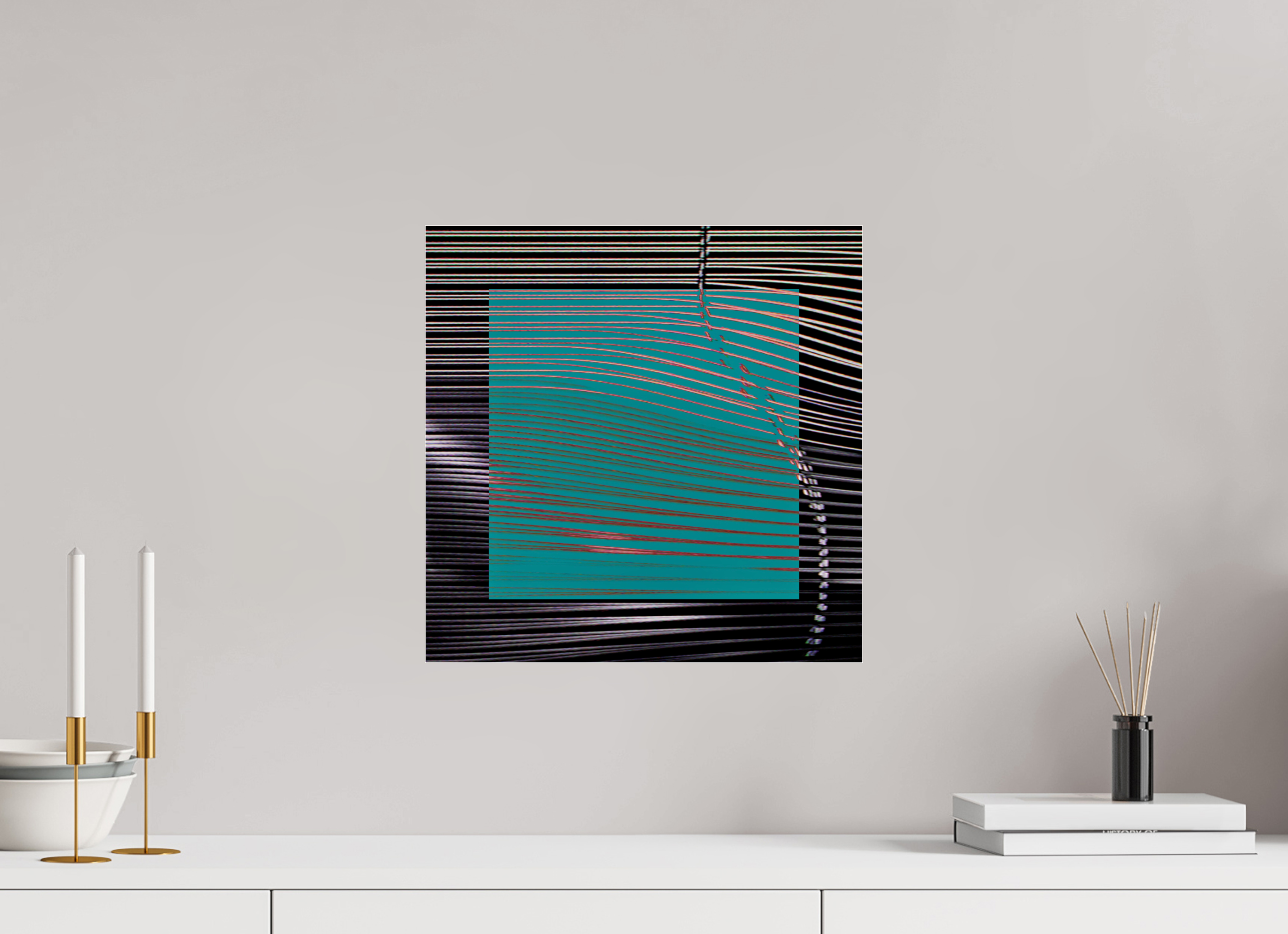 15 x 15″, Photo Print Under Acrylic Glass New Wave