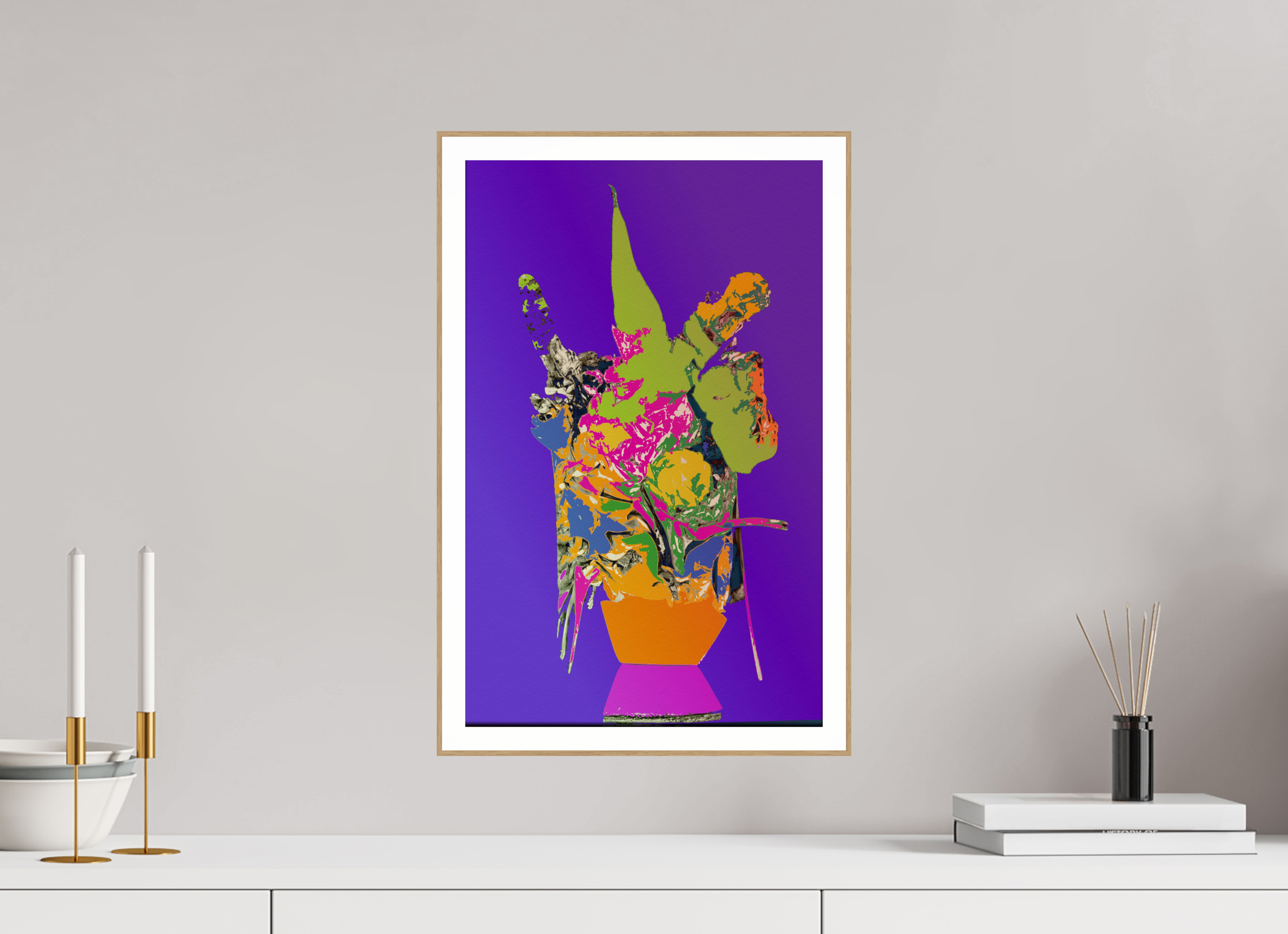 12 x 19.1″, Solid Wood ArtBox (Oak) pop vase #1