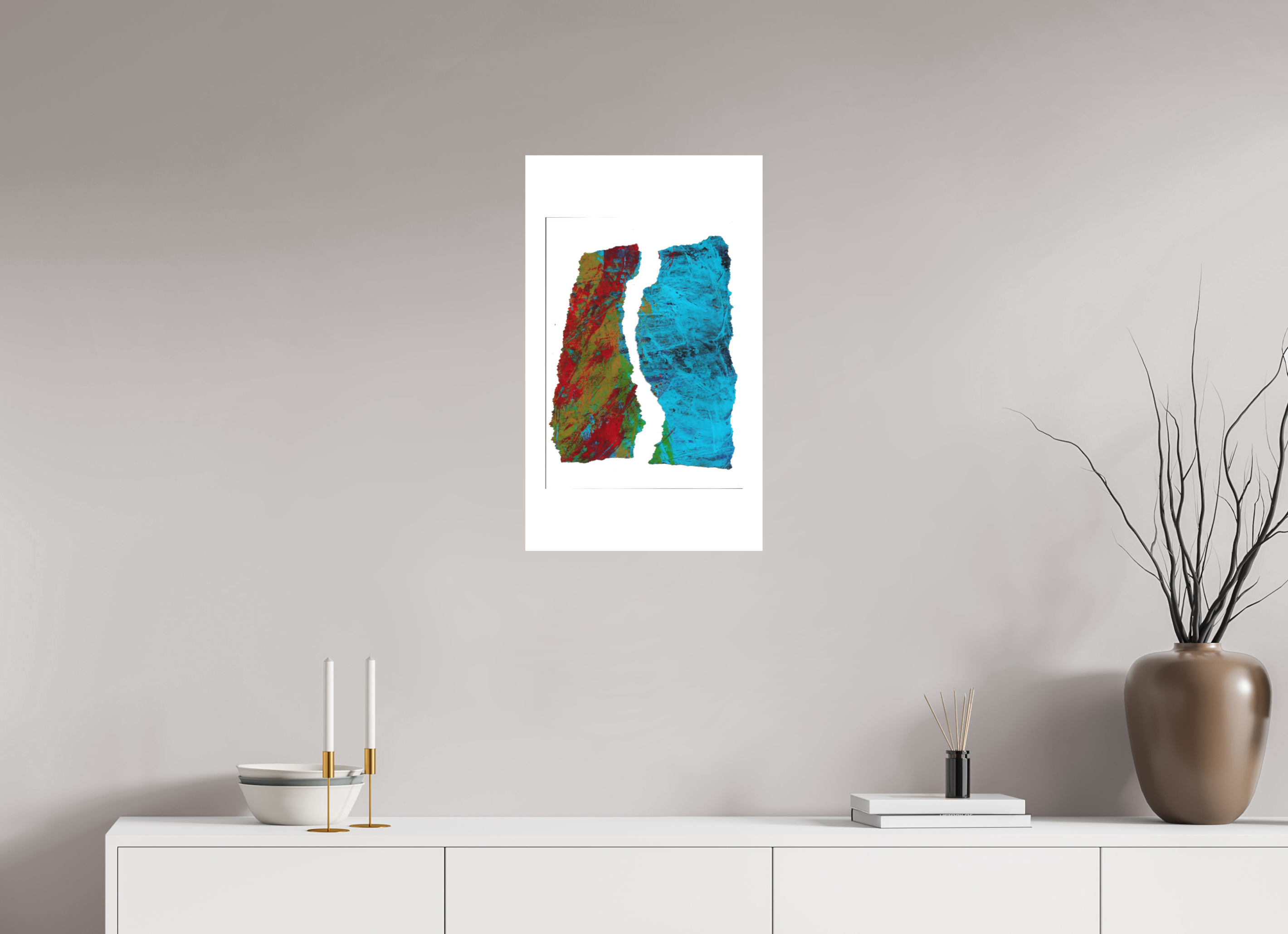 16 x 26.7″, Aluminum Dibond Earth & Water