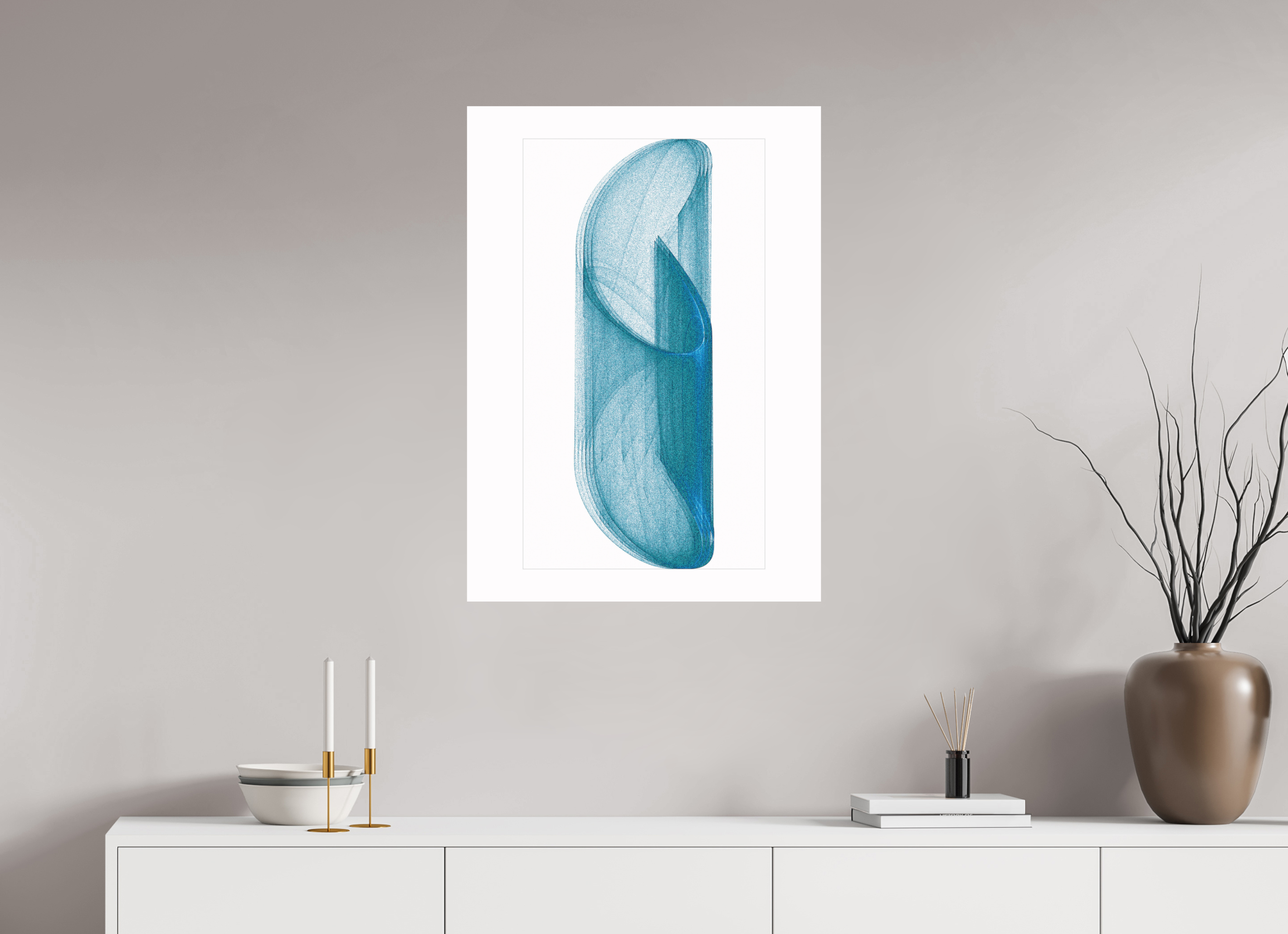24 x 33.6″, Fine Art Print Brutal Blue