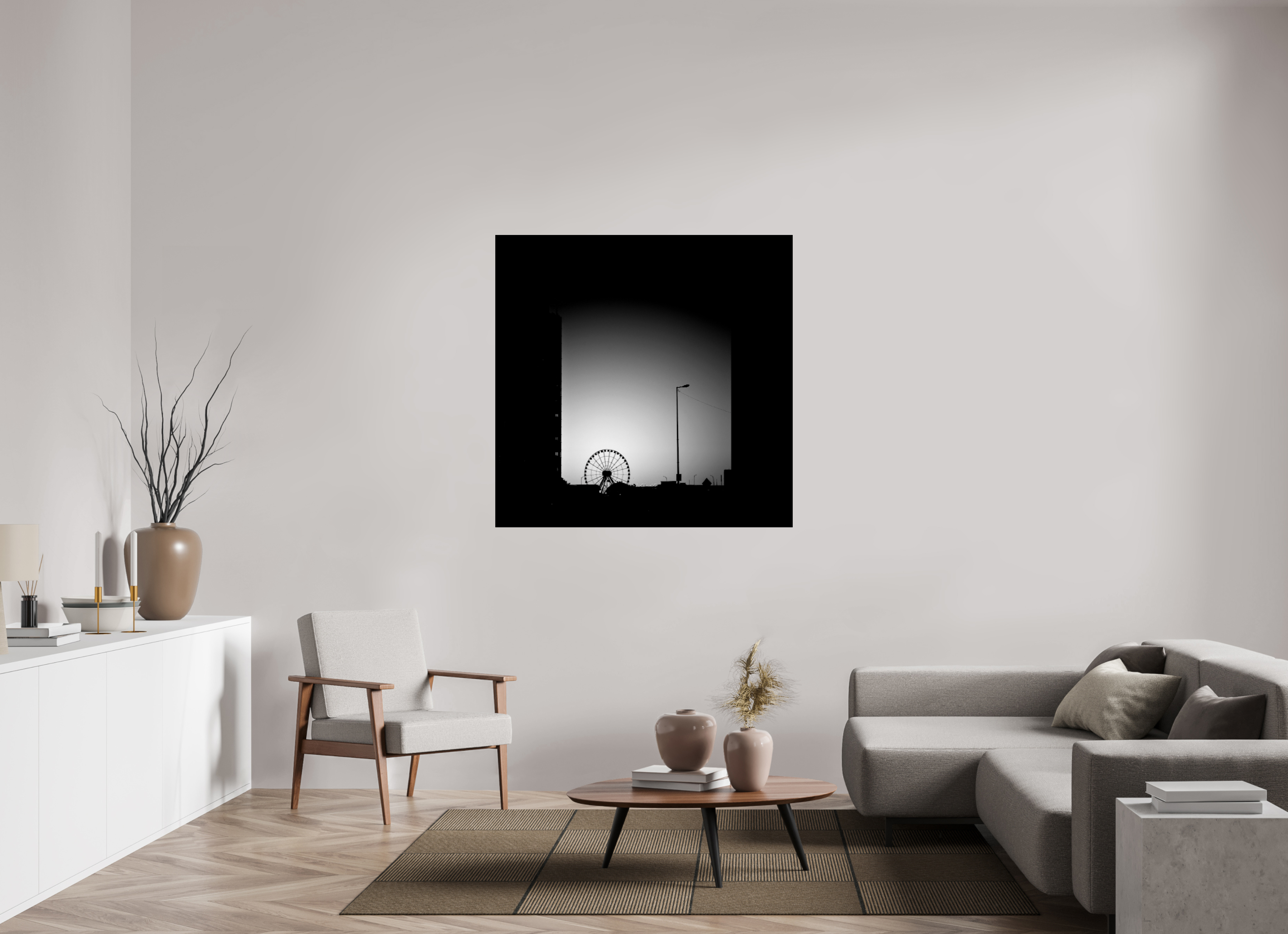 47.8 x 47″, Photo Print Under Acrylic Glass Navy Pier