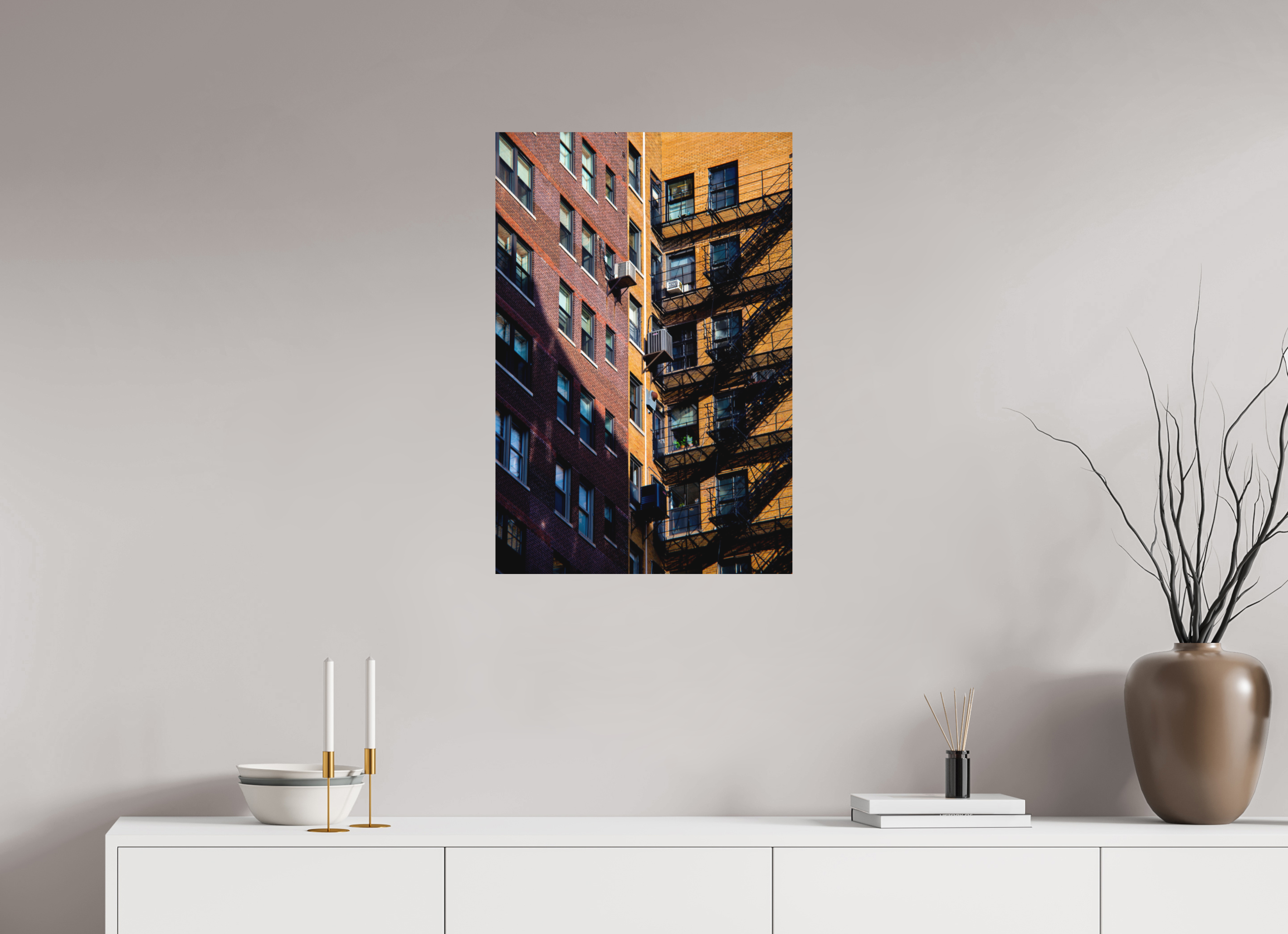 20 x 29.8″, Aluminum Dibond City Escape
