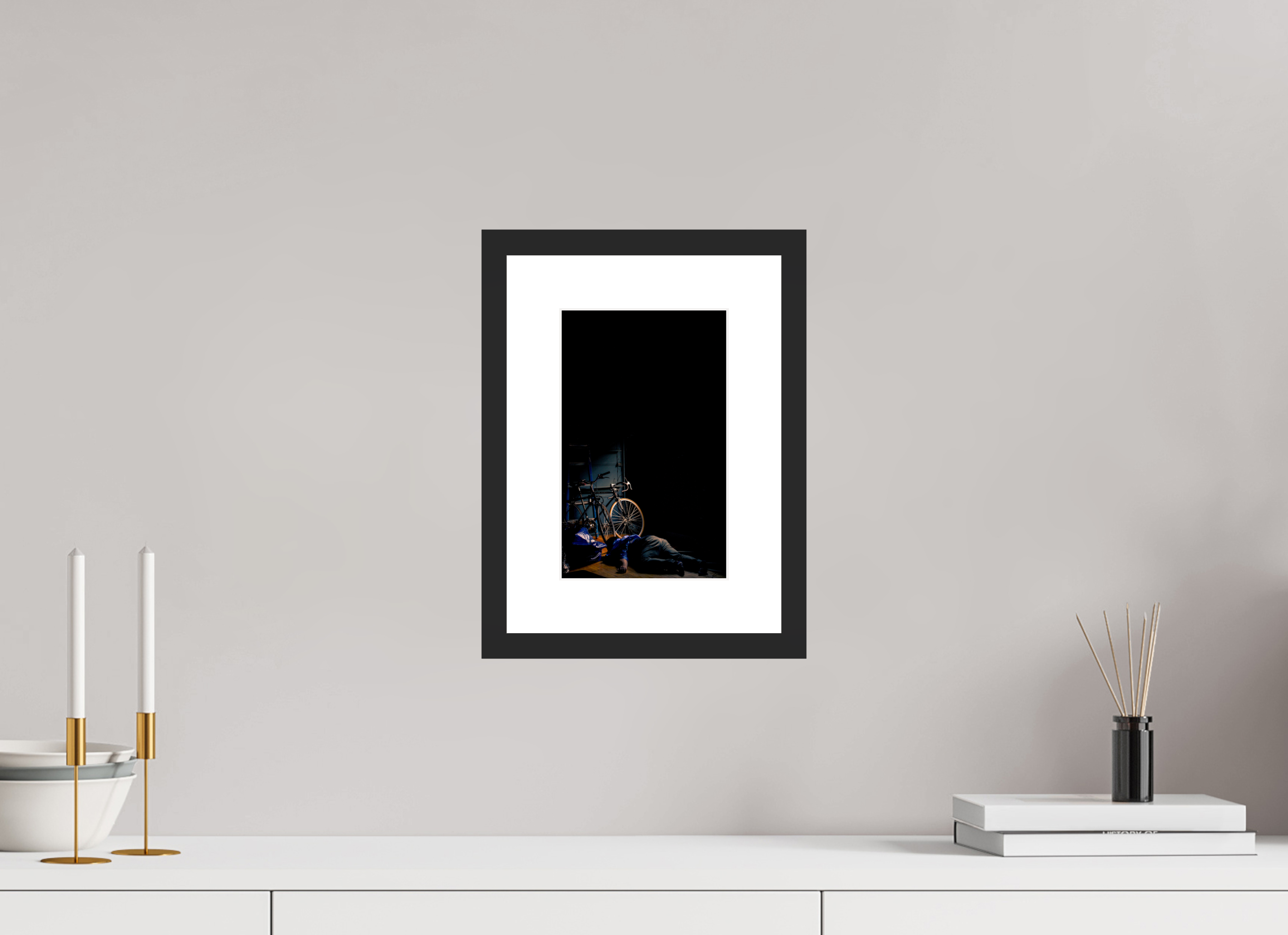 6 x 9.5″, Fuji Crystal Archive Print Framed (Black) Tired