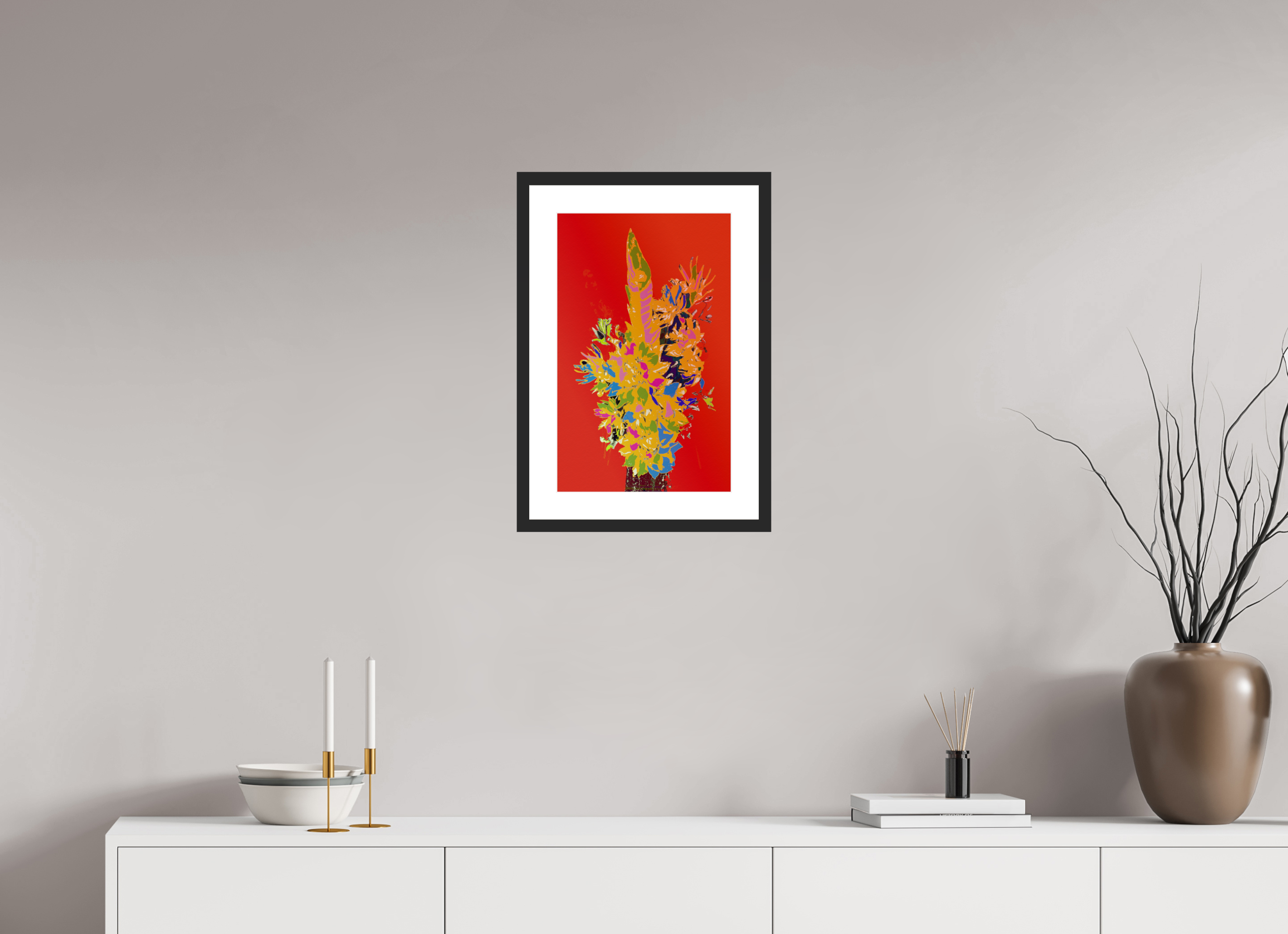 12 x 19.1″, Fuji Crystal Archive Print Framed (Black) Pop Vase 3