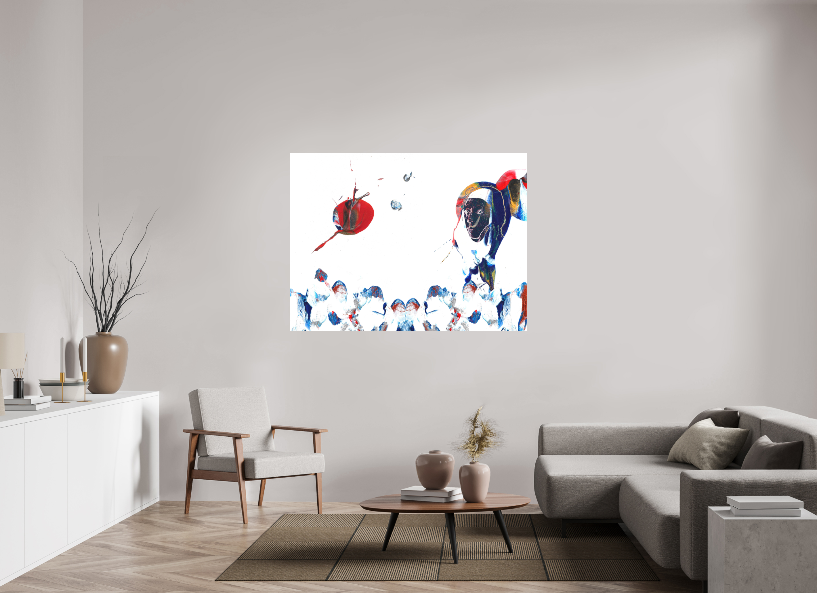60 x 45″, Direct Print on Forex Her View Of The World