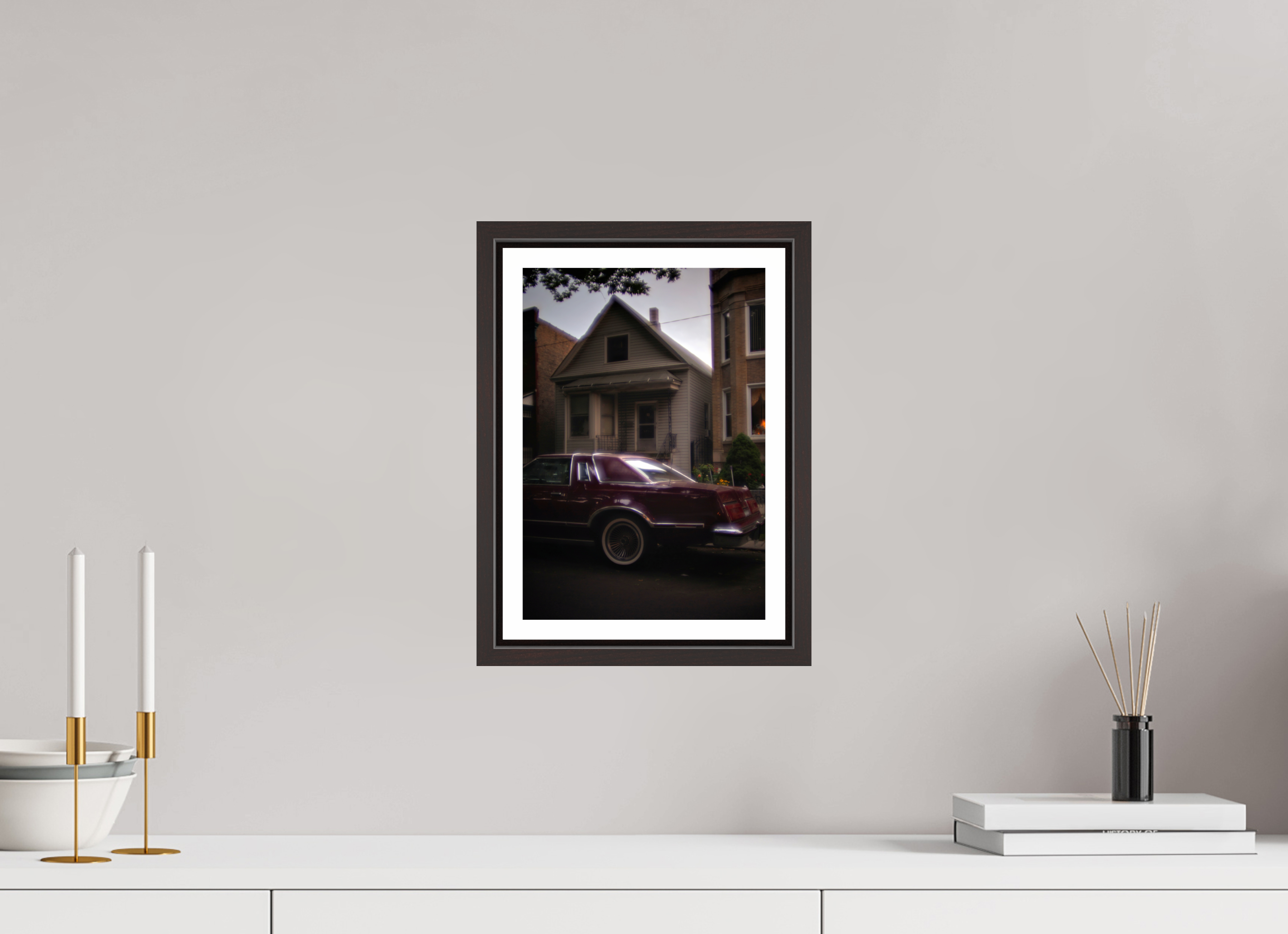 8 x 11.7″, Floater Frame (Alder Brown) 70s