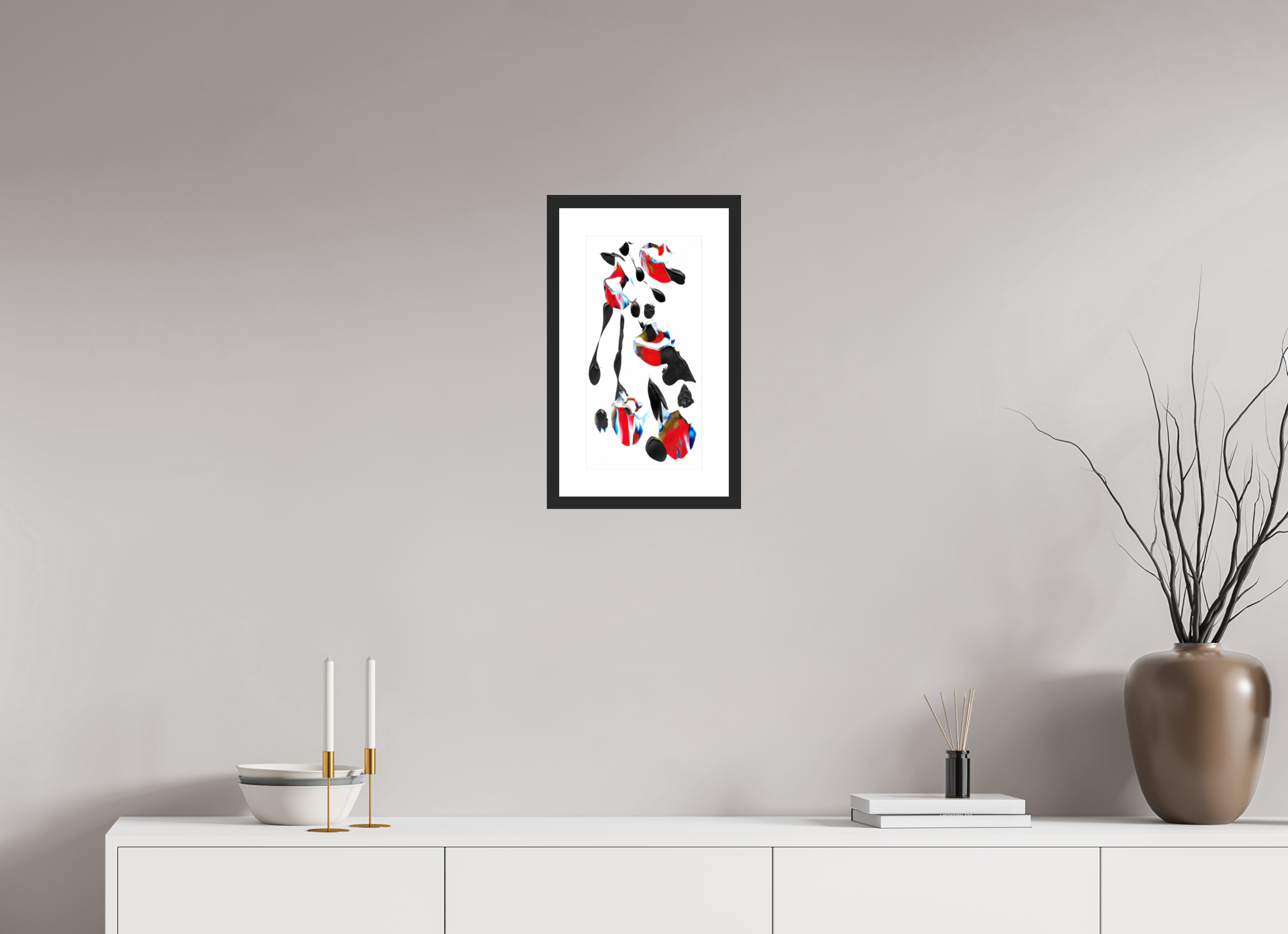 8 x 16″, Fuji Crystal Archive Print Framed (Black) Liquified Bouquet