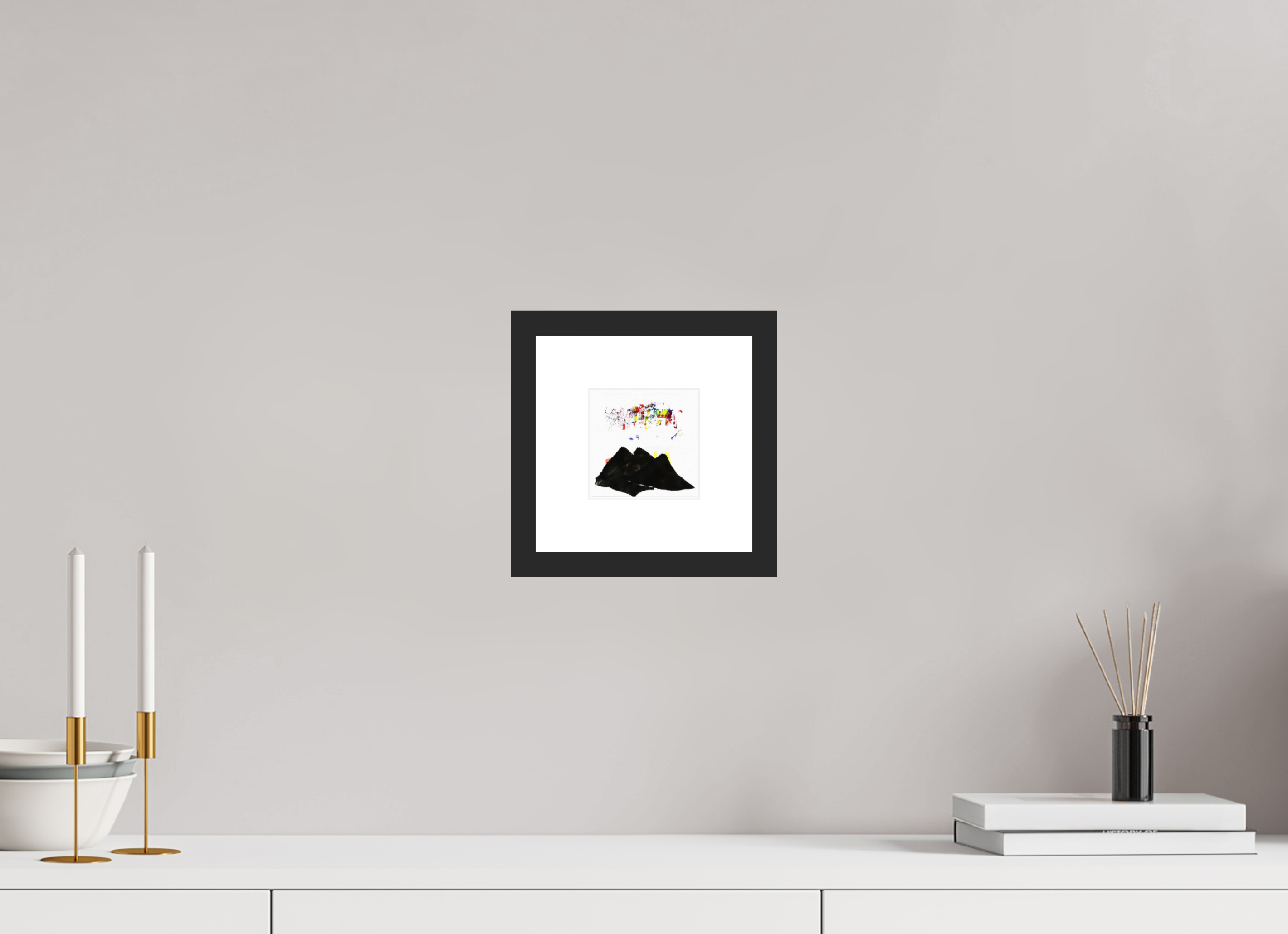 4 x 4″, Fuji Crystal Archive Print Framed (Black) Northern Lights