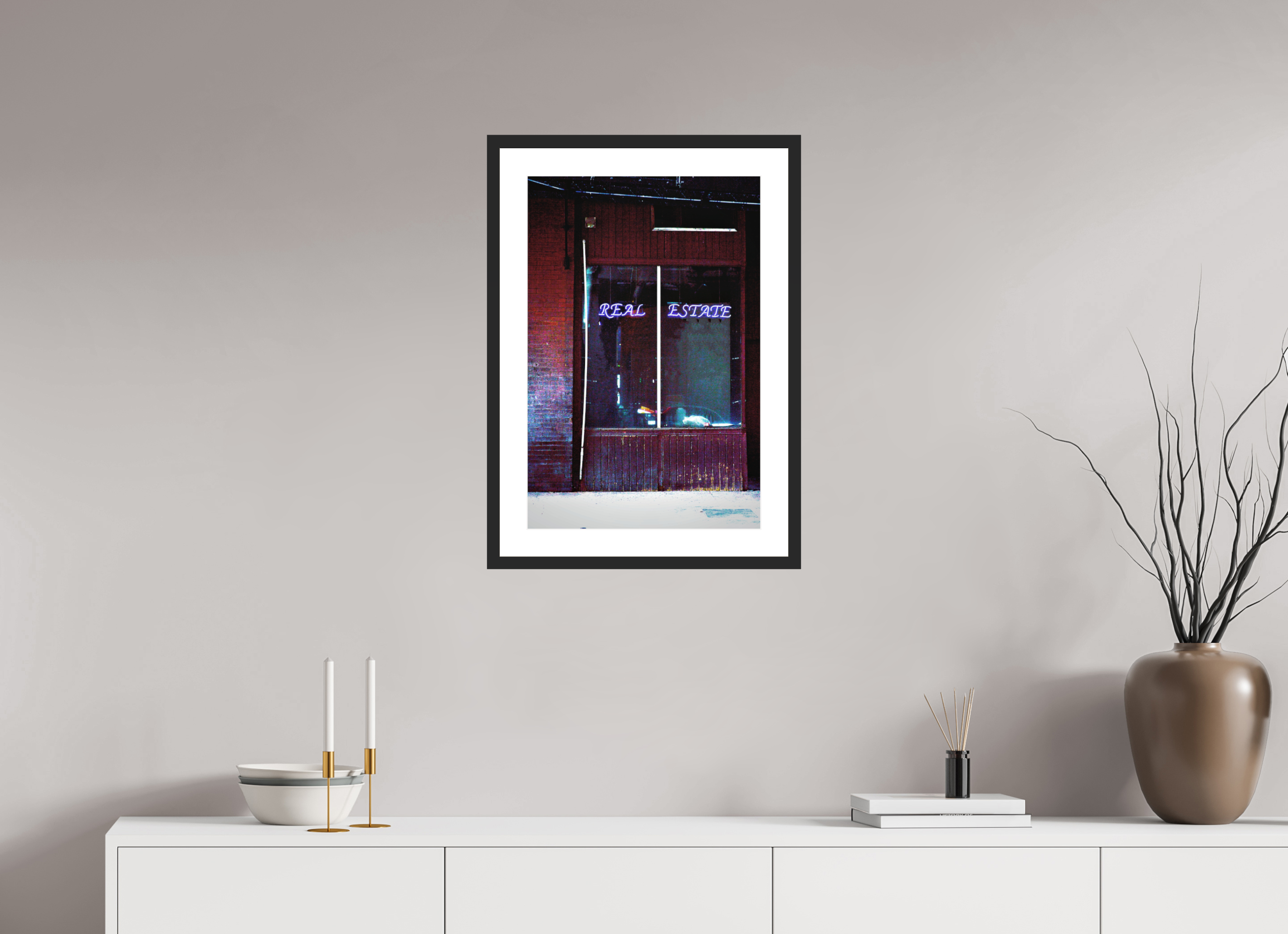 16 x 24″, Fuji Crystal Archive Print Framed (Black) Real Estate