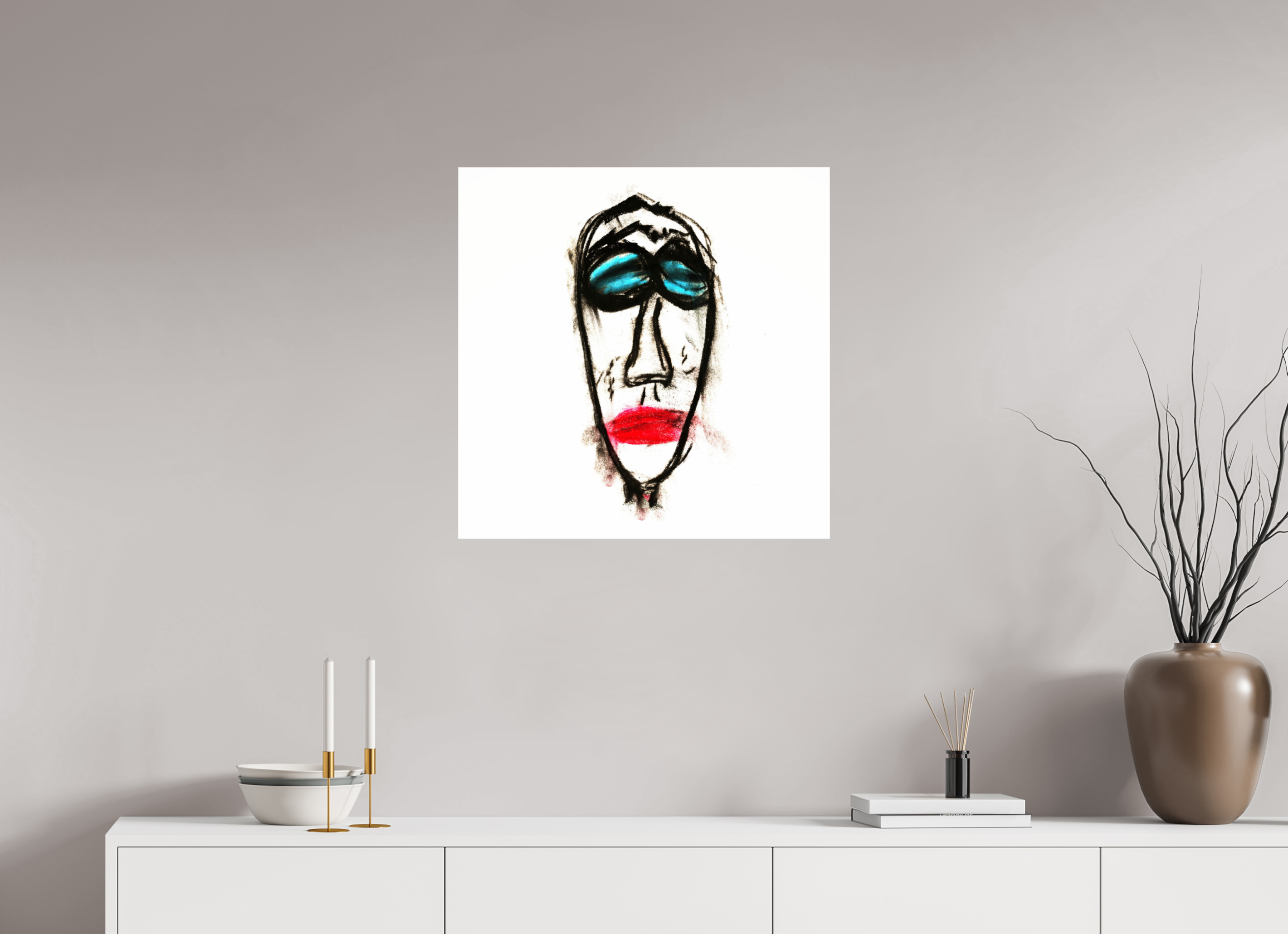 25 x 25″, Photo Print Under Acrylic Glass Mr. Everybody