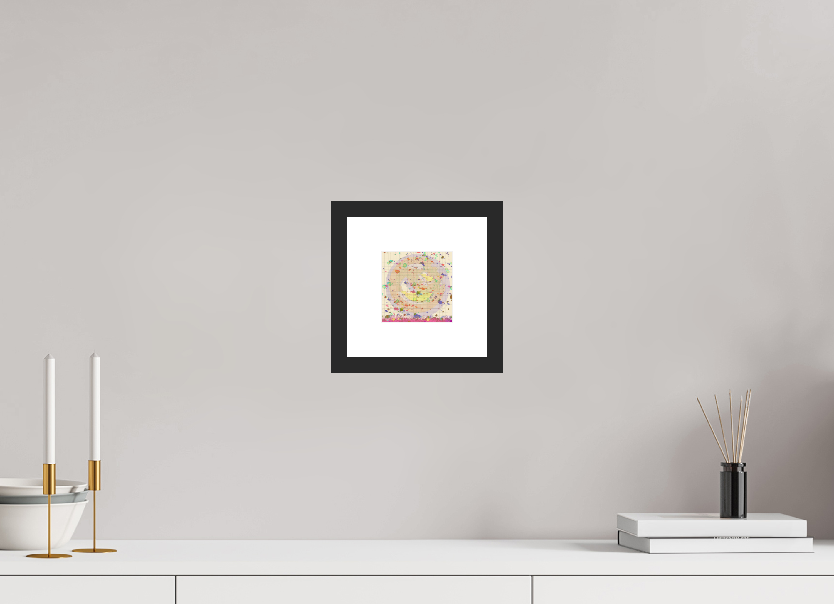 4 x 4″, Fuji Crystal Archive Print Framed (Black) Grids