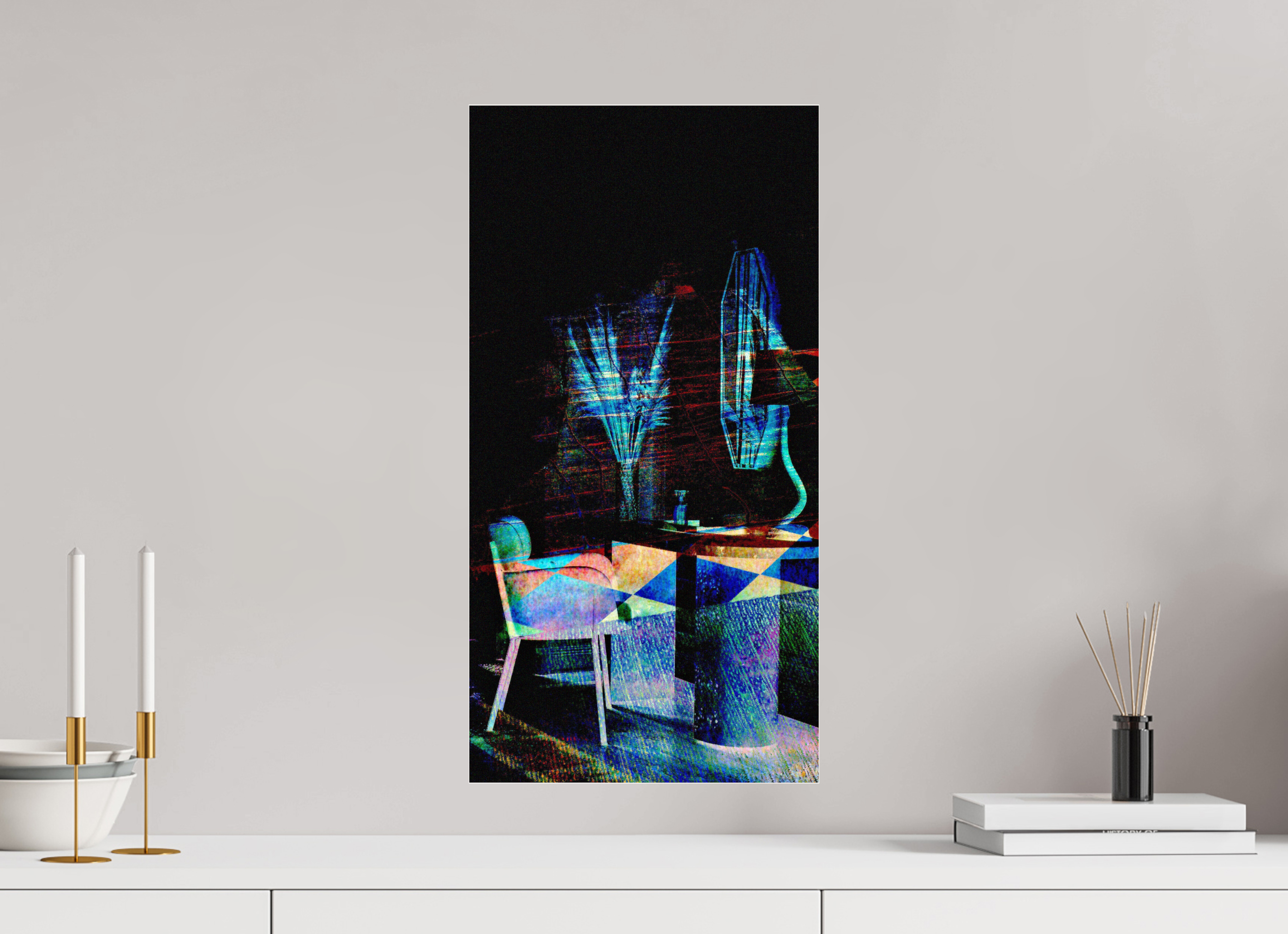 12 x 23.3″, Photo Print Under Acrylic Glass Vanity