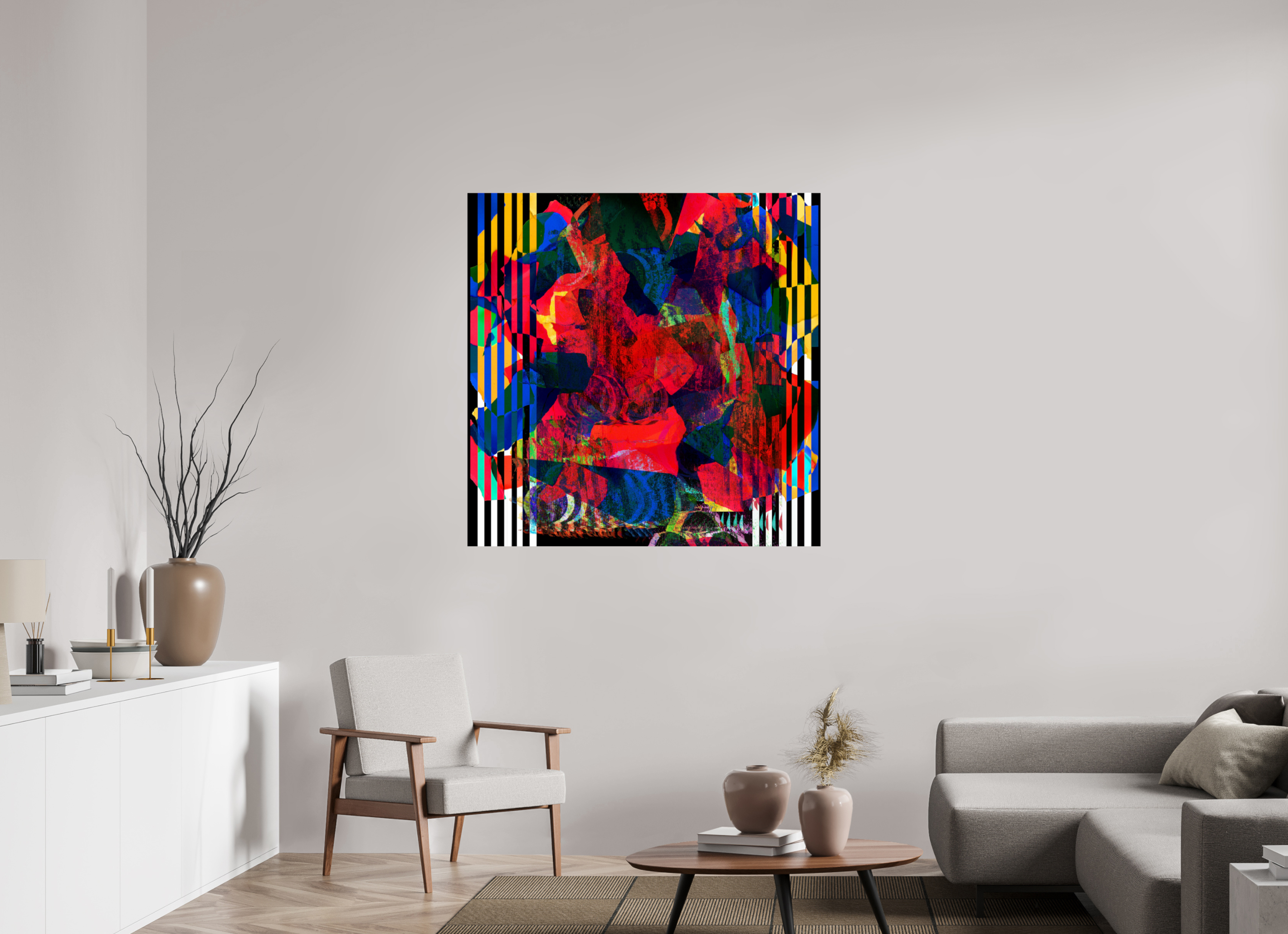45 x 45″, Photo Print Under Acrylic Glass Blooms